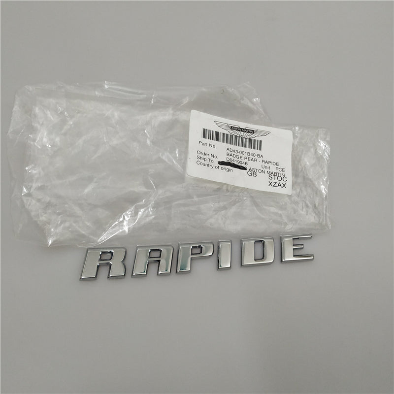 1X Genuine Aston Martin Rapide Badge Rear Rapide Emblem AD43-001B40-BA Factory