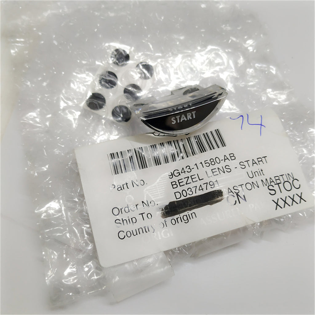 Genuine Aston Martin DB9 DBS V12 V8 Ignition Key Starter Bezel -Start Insert Italiaspares