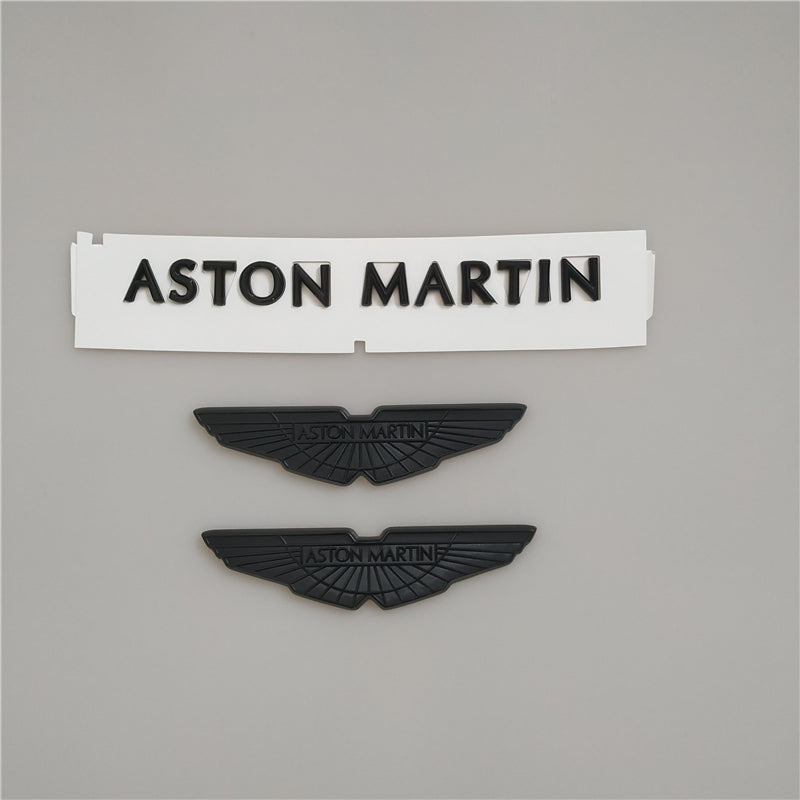 Aston Martin New Vantage Bonnet/Boot Black Chrome Badge & Rear Badge Italiaspares