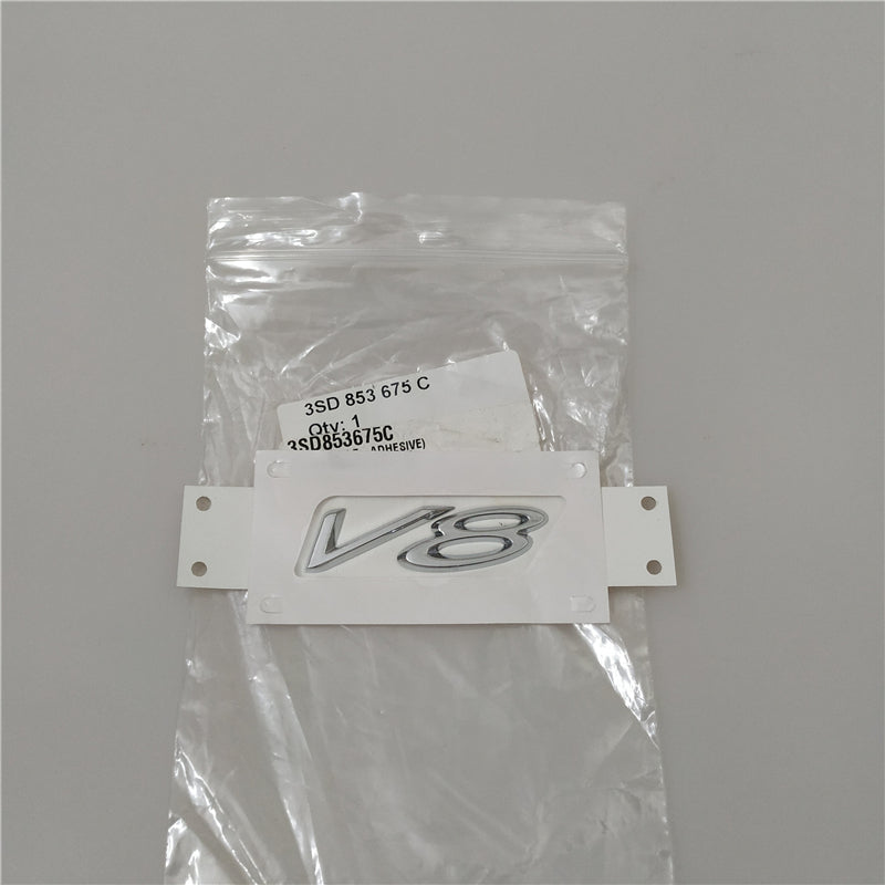 2020-2021 Genuine Bentley Continental GT Flying V8 Sidehead Fender Badge Silver Factory