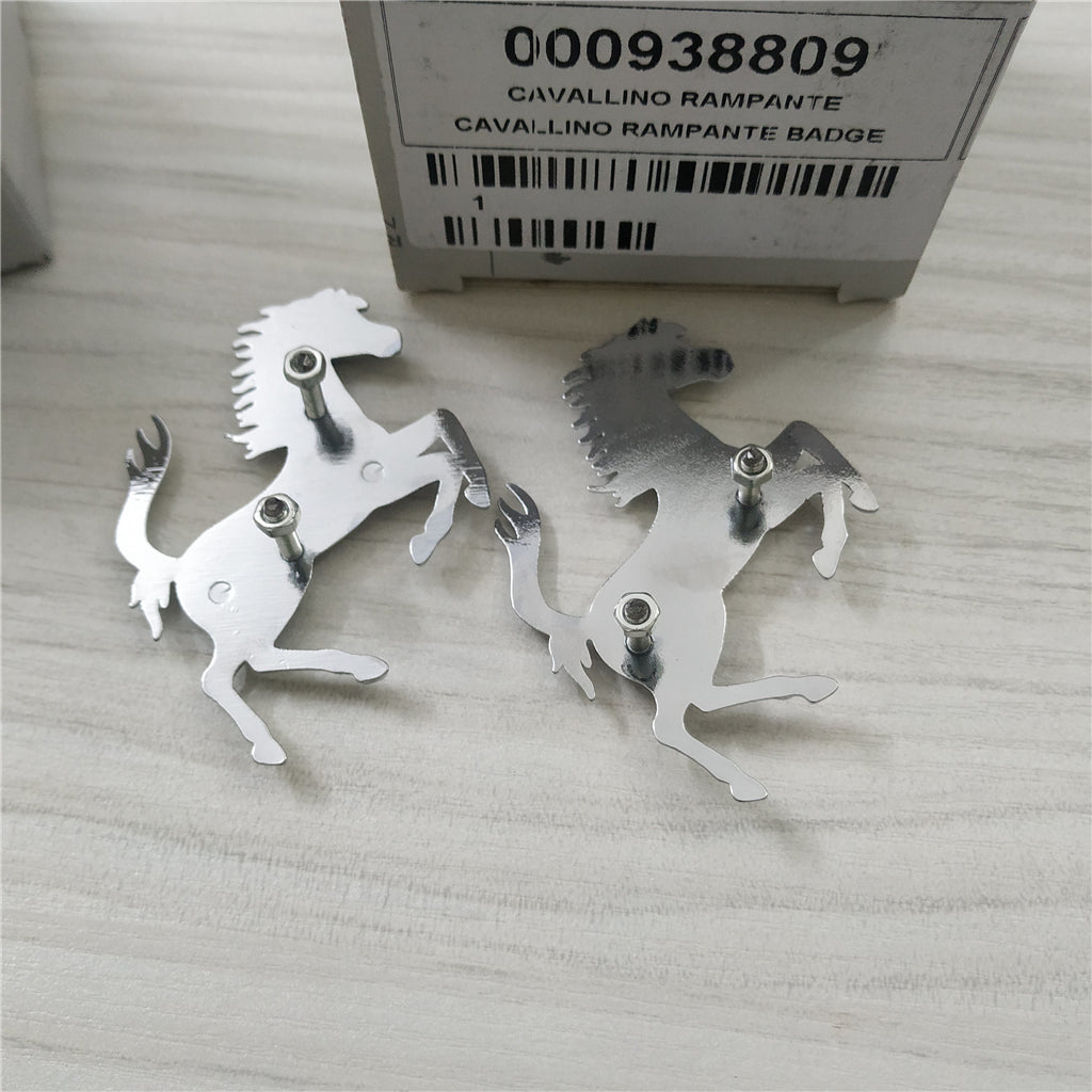 Ferrari Roma Front&Rear Bumper Sliver Horse Emblem Badge Kit Italiaspares