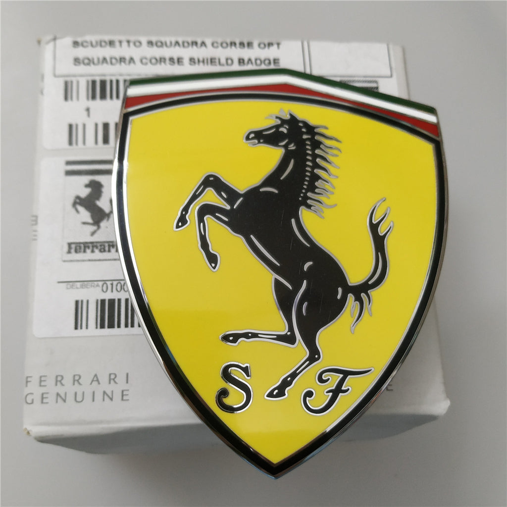 Genuine Ferrari Roma Fender Shield Badge Emblem 910637 Factory