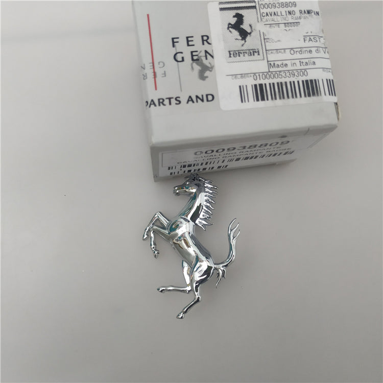 Ferrari Roma Front Bumper Sliver Horse Emblem Badge Italiaspares