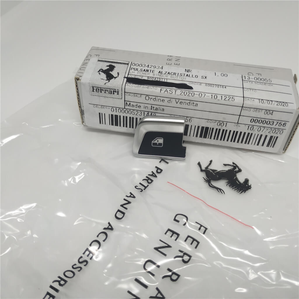 1X Genuine Ferrari 812 Superfast F8 Left Power Window Switch Button 342934 Italiaspares