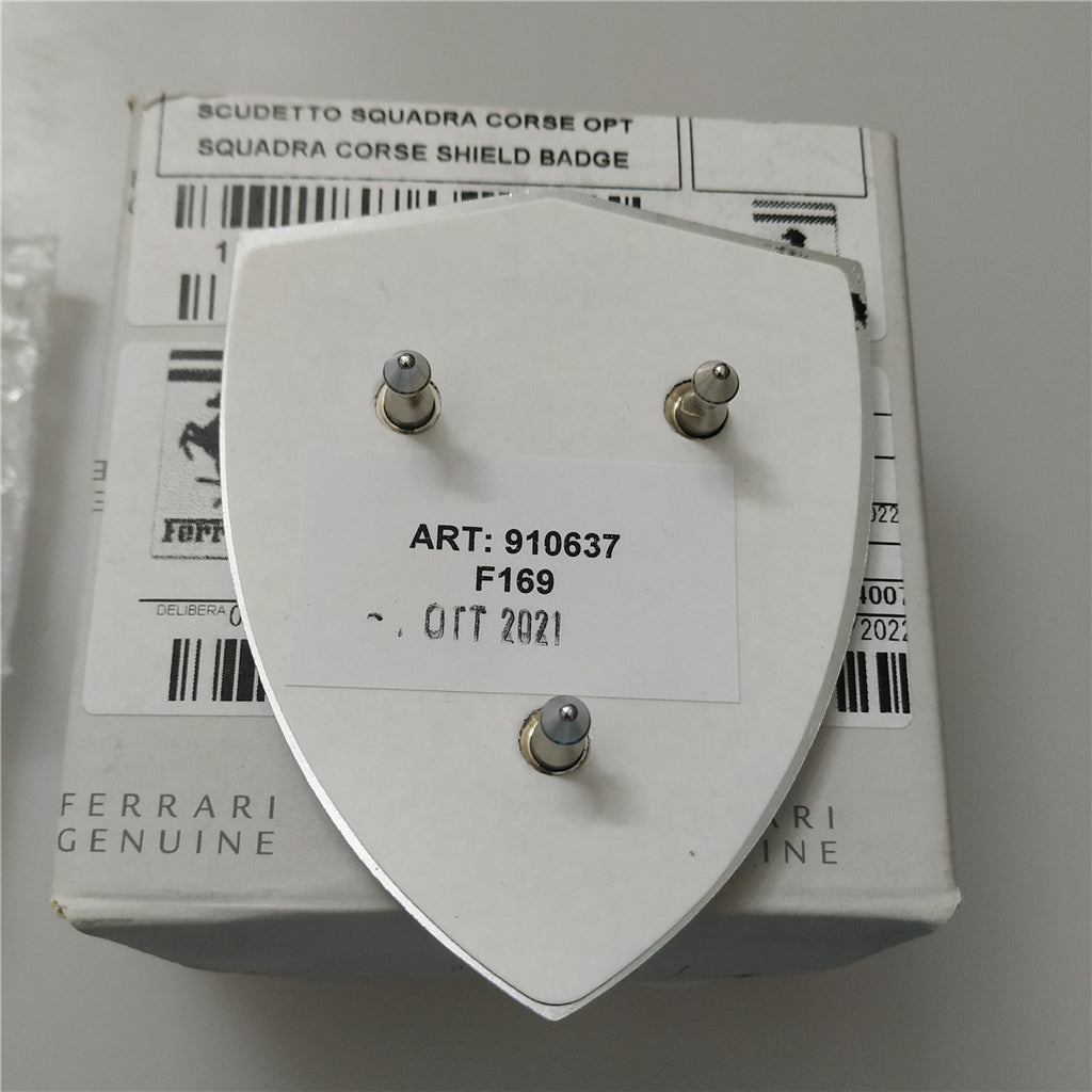 Genuine Ferrari Roma Fender Shield Badge Emblem 910637 Factory