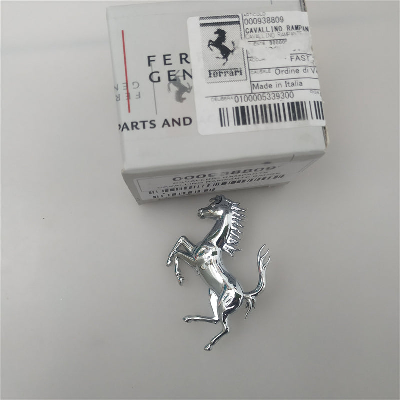 Ferrari Roma Front Bumper Sliver Horse Emblem Badge Italiaspares