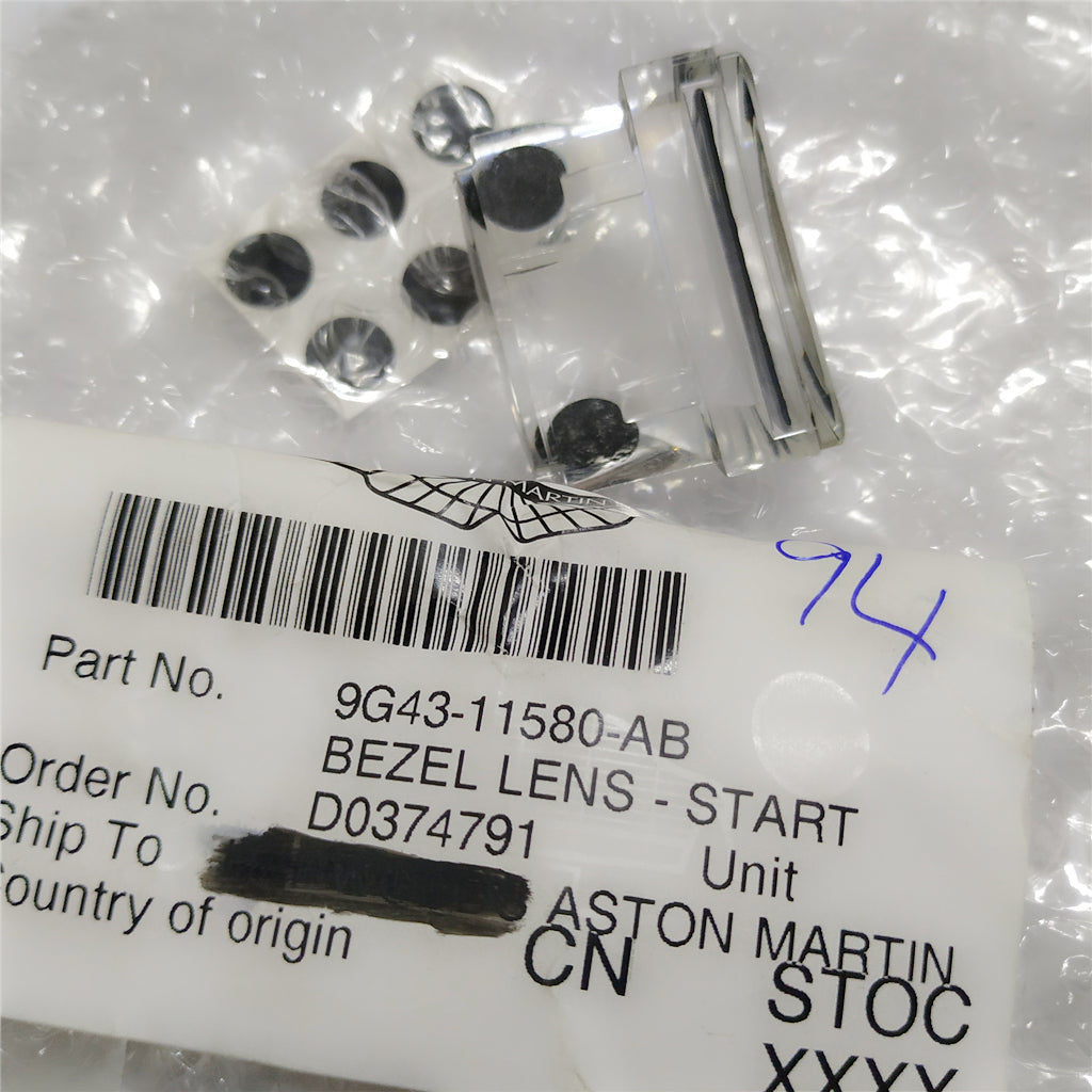 Genuine Aston Martin DB9 DBS V12 V8 Ignition Key Starter Bezel -Start Insert Italiaspares