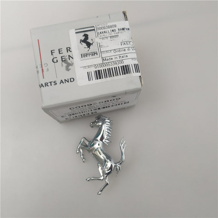 Ferrari Roma Front Bumper Sliver Horse Emblem Badge Italiaspares