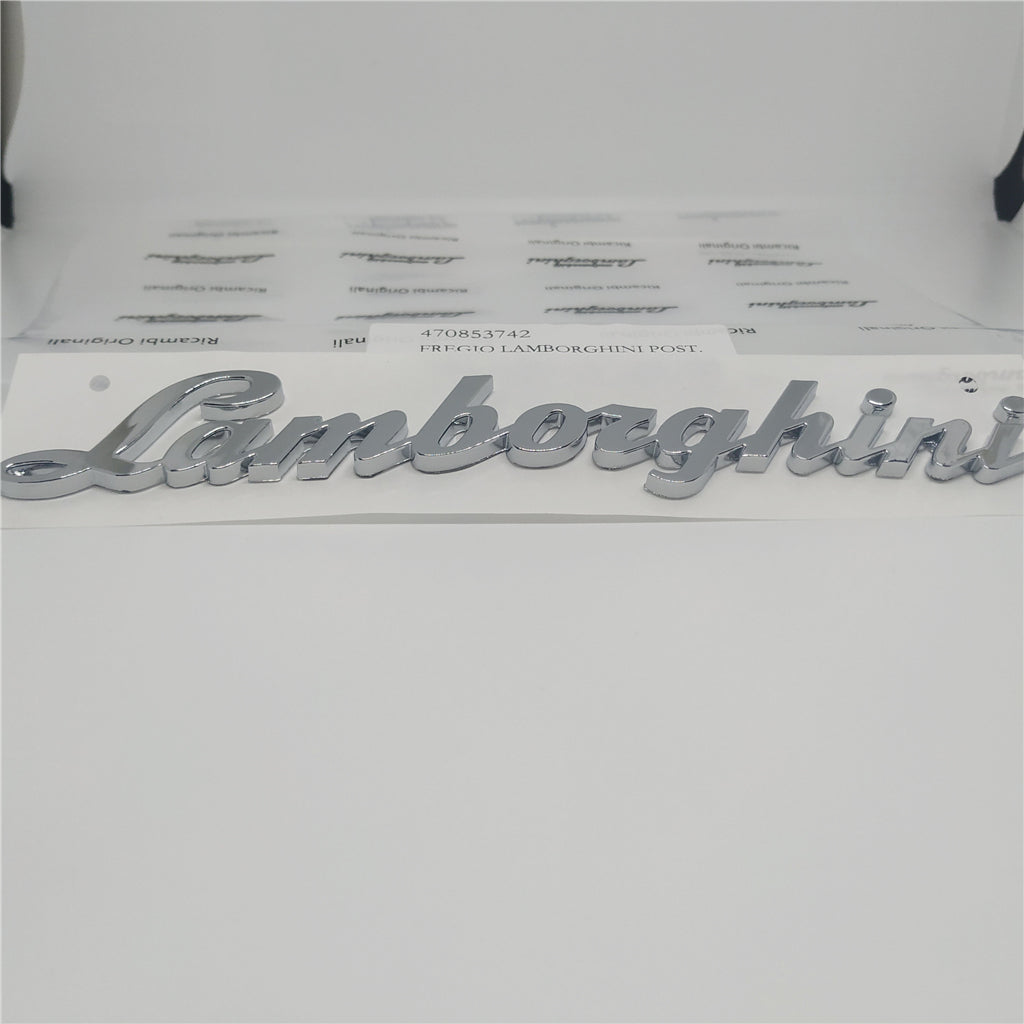 1XLamborghini Aventador LP700 LP720 LP750 Rear Script Emblem 470853742 Italiaspares