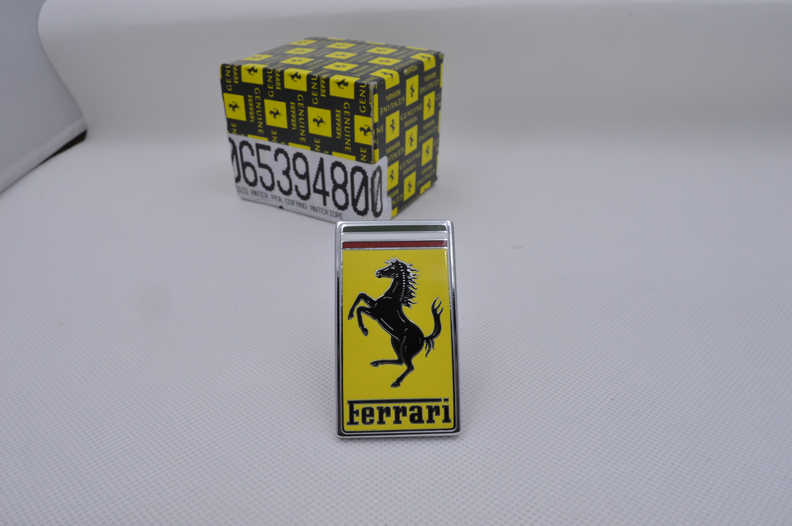 Genuine Ferrari Front Hood Bonnet Badge Emblem 1 Piece 65394800 Factory