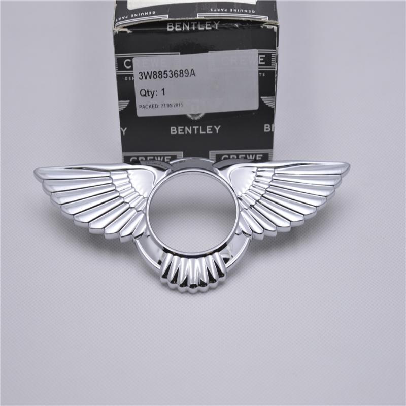 Bentley Continental GT Flying Spur Chrome Badge Rear Metal Wings 3W8853689A OEM Italiaspares