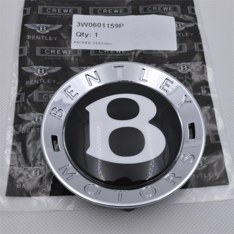 Genuine Bentley Centre Cap With Black"B" Continental GT Spur Mulsanne 3W0601159P Factory