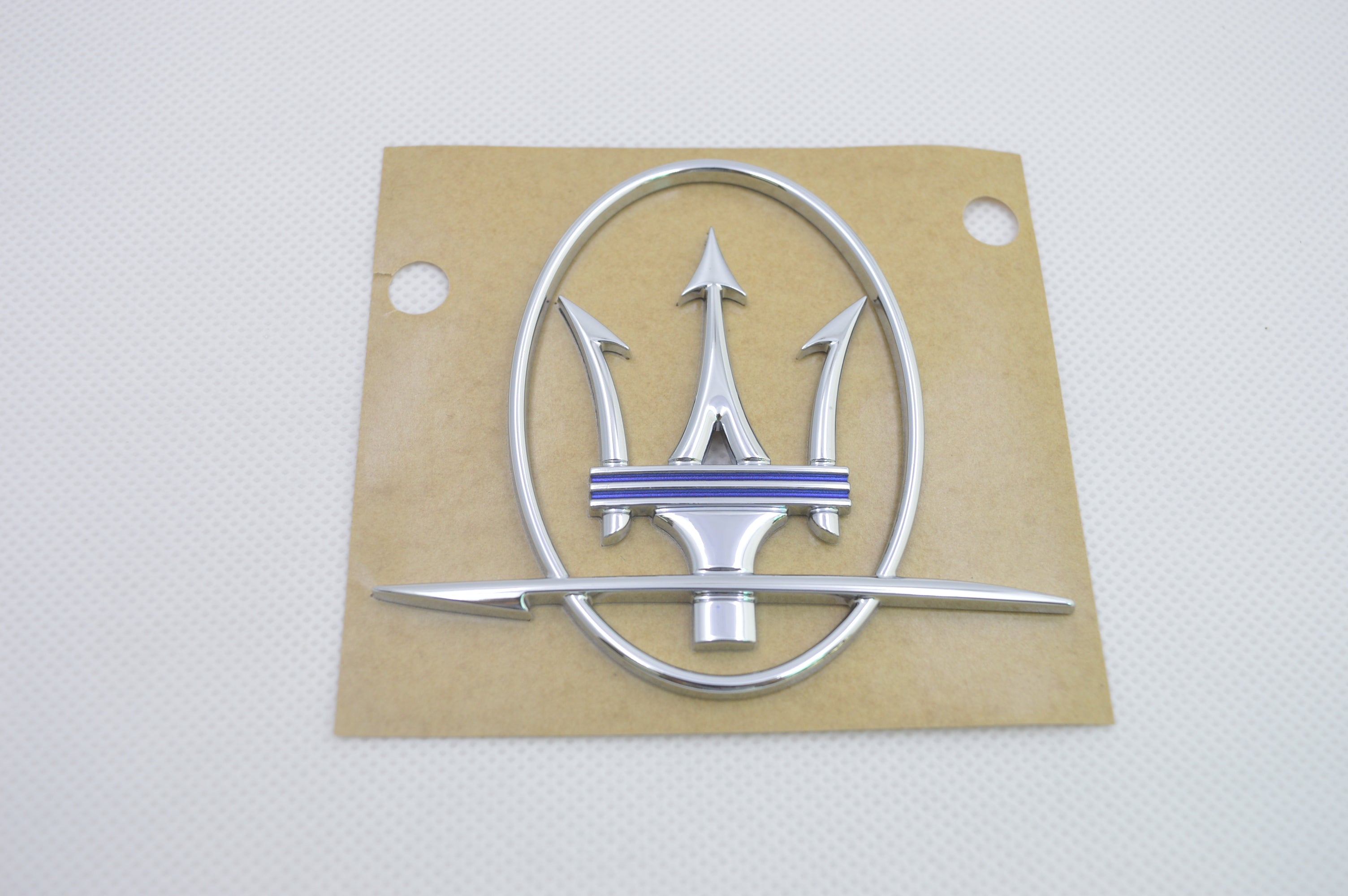 Maserati 2017 Quattroporte Ghibli Trident left Side Emblem Badge Blue 670037400 Factory