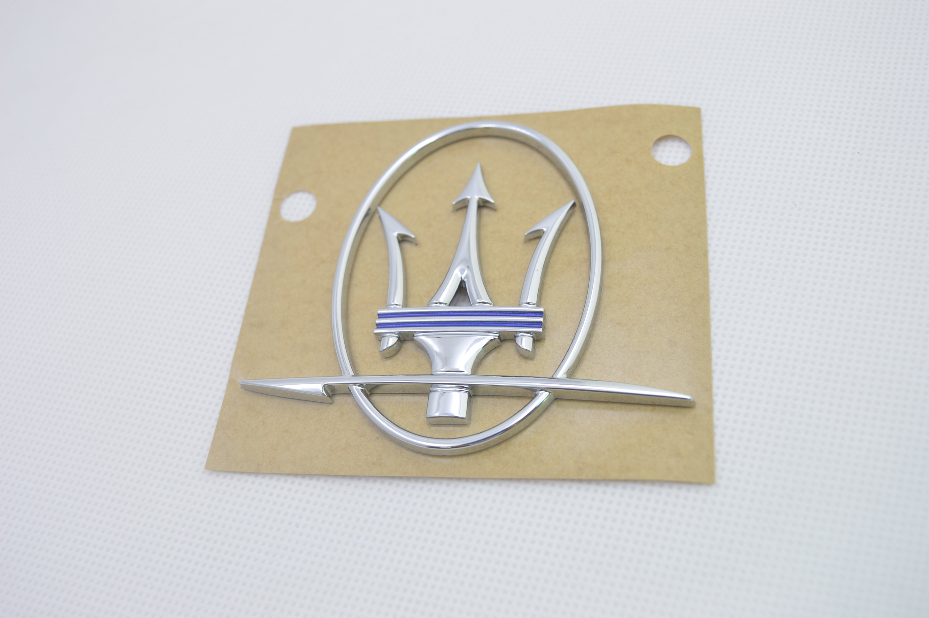 Maserati 2017 Quattroporte Ghibli Trident left&Right Side Emblem Badge Blue Factory