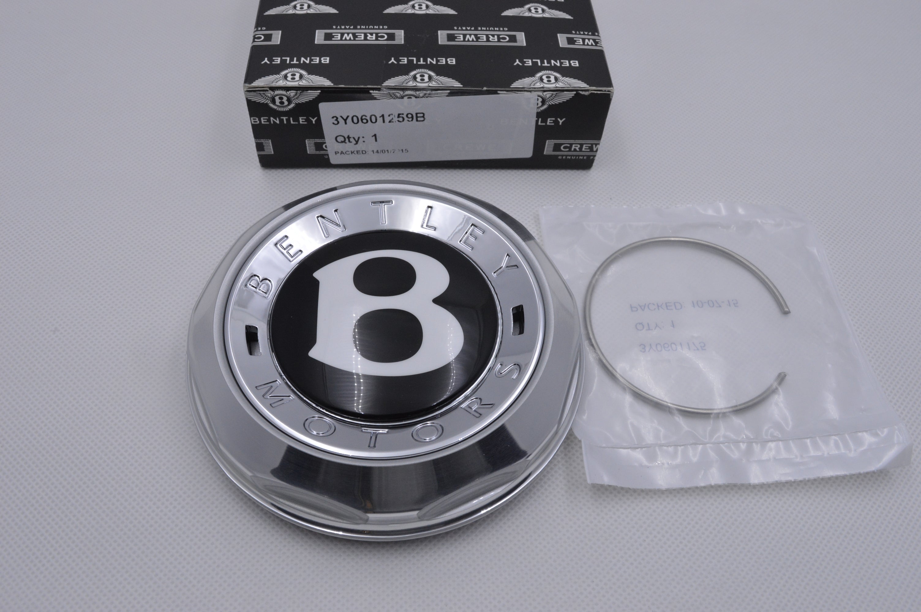 Genuine Bentley Mulsanne Centre Cap Hub Badge Classic Wheel Factory