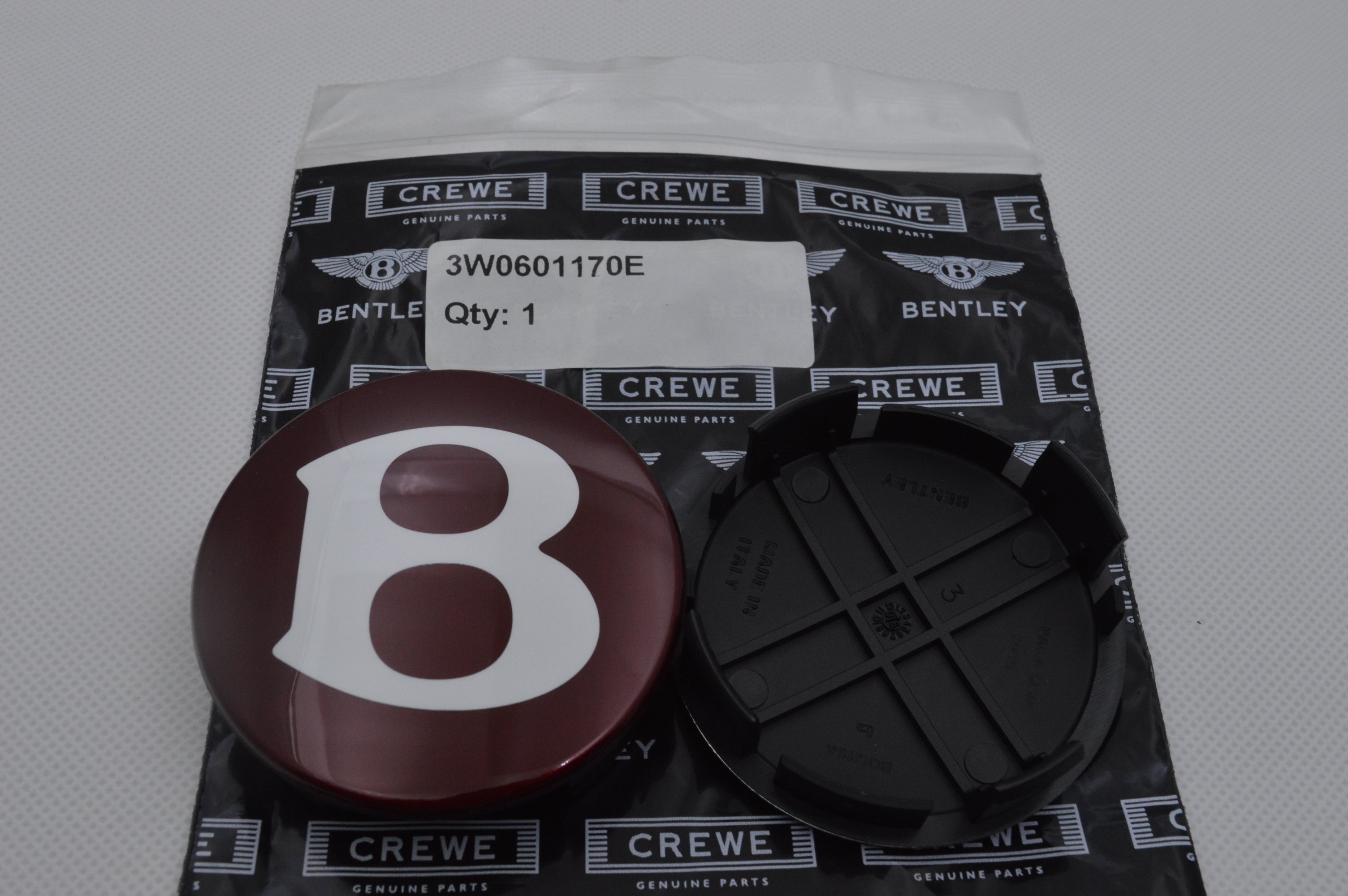 4X Genuine Bentley Continental GT Flying Spur Wheel Center Cap 3W0601170E Factory