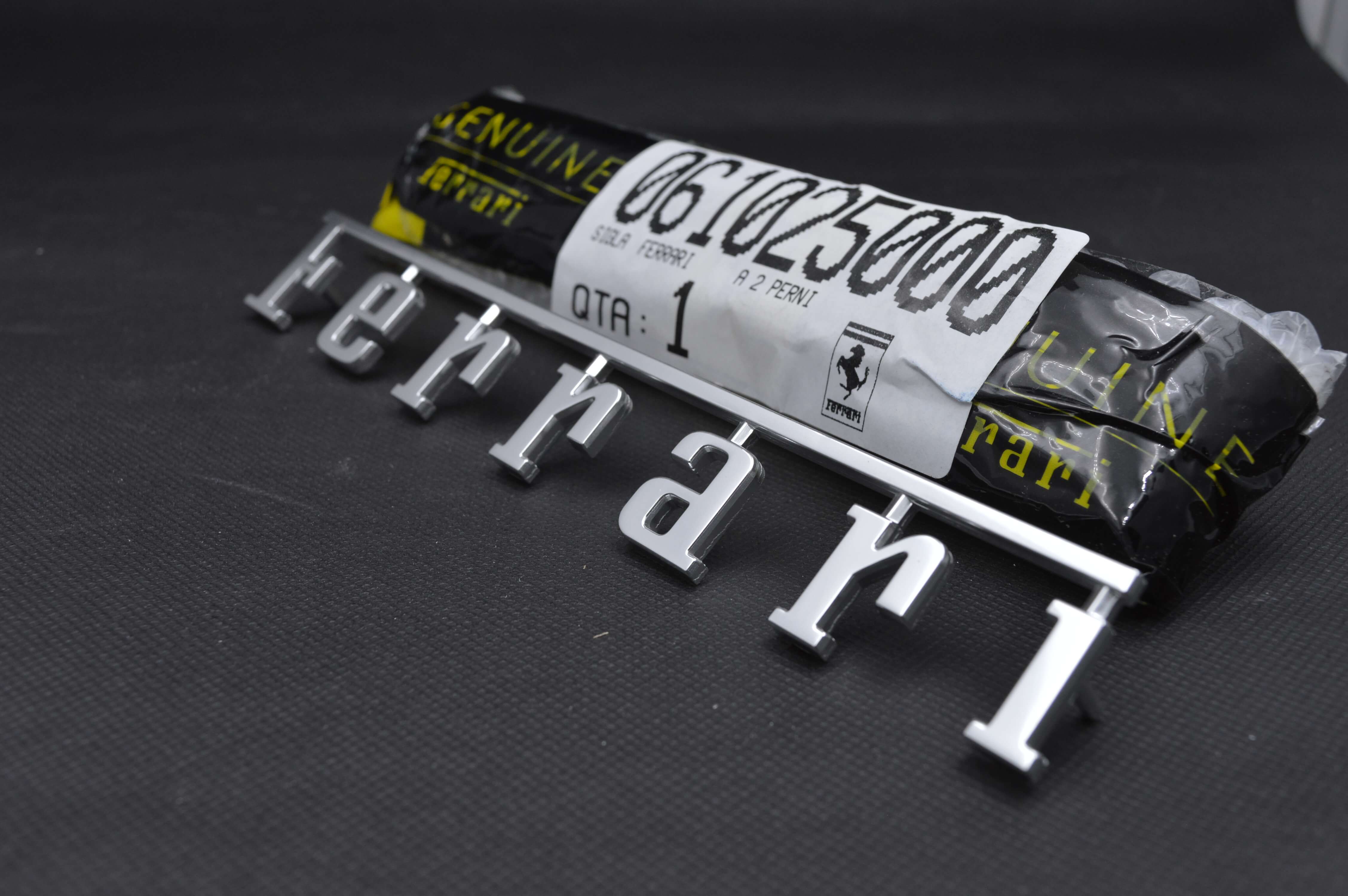 Genuine Ferrari 360 F430 F458 488 Rear Script Emblem Badge 61025000 Factory