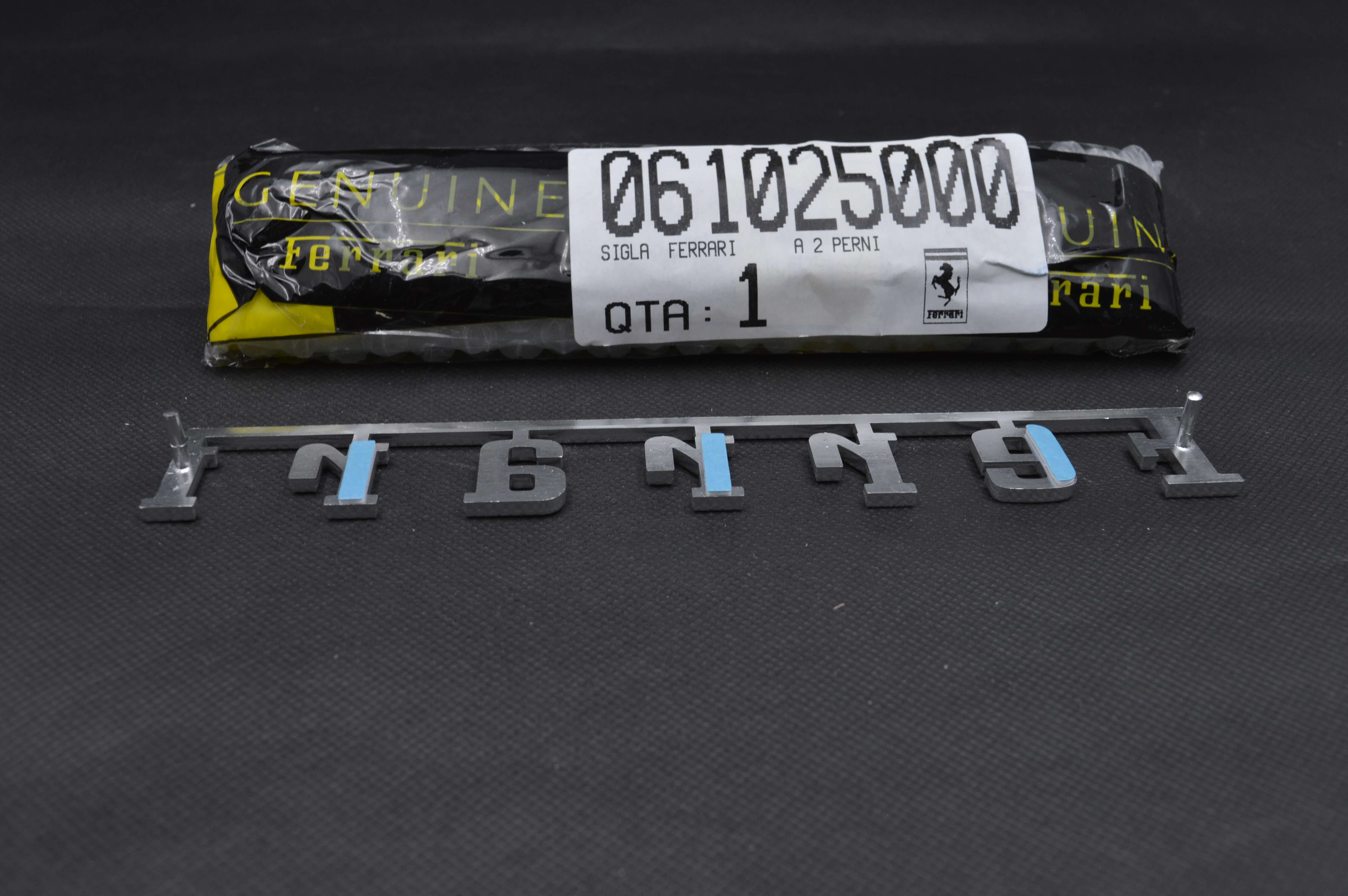 Genuine Ferrari 360 F430 F458 488 Rear Script Emblem Badge 61025000 Factory