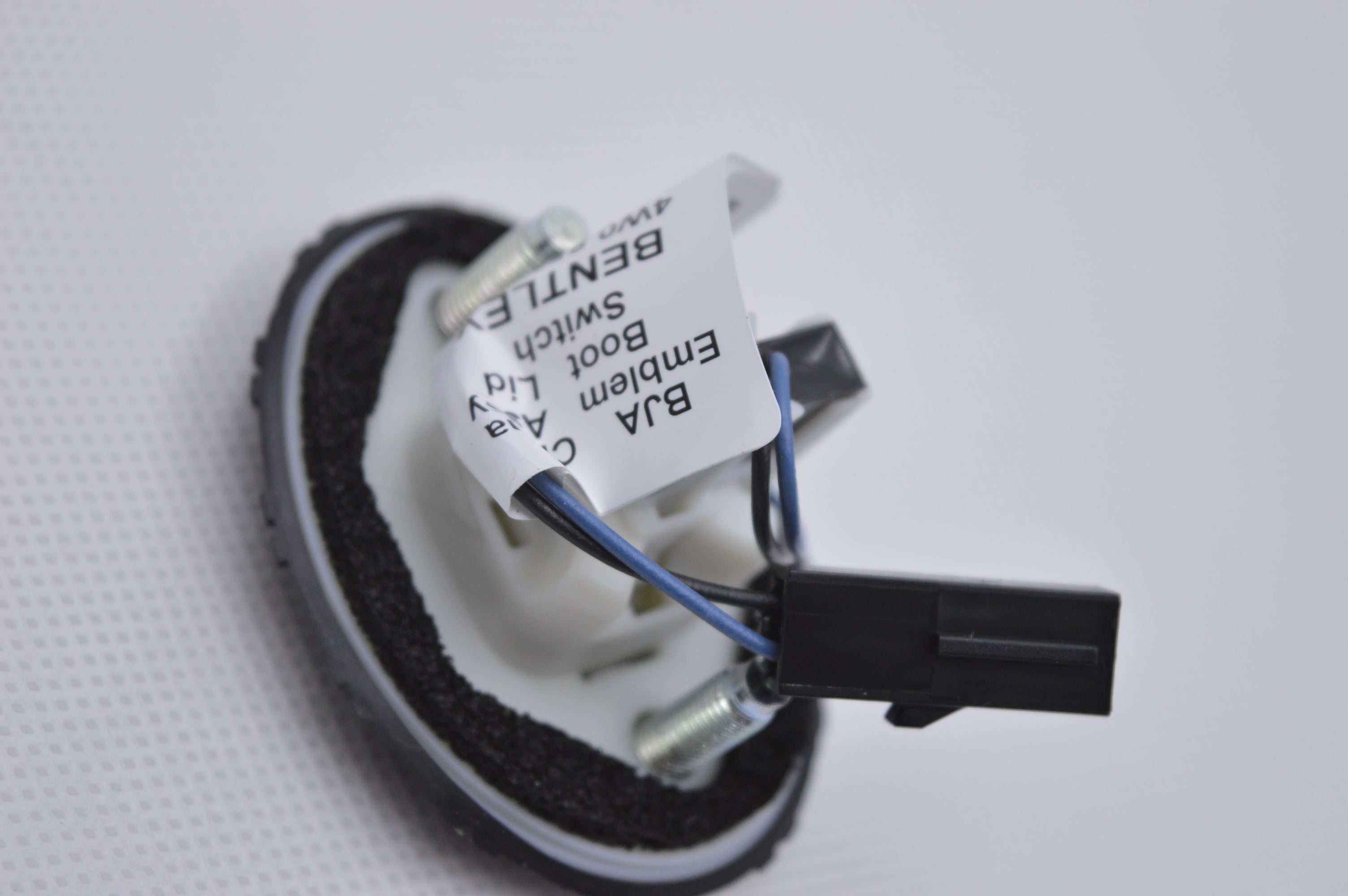 Genuine Bentley Flying Spur W12 Rear Hood Emblem Badge Black "B" 4W0853630C Factory