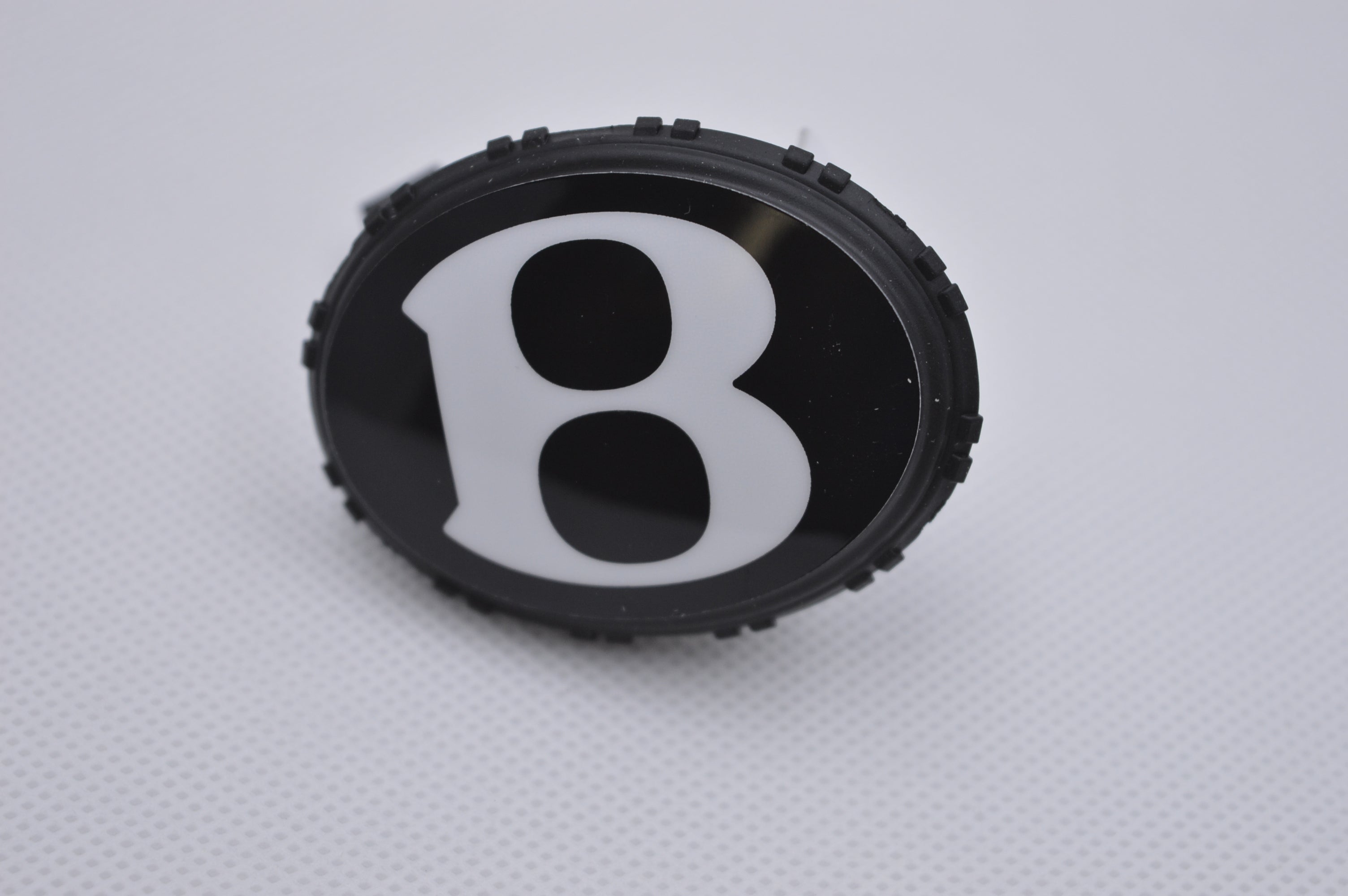 Genuine Bentley Flying Spur W12 Rear Hood Emblem Badge Black "B" 4W0853630C Factory