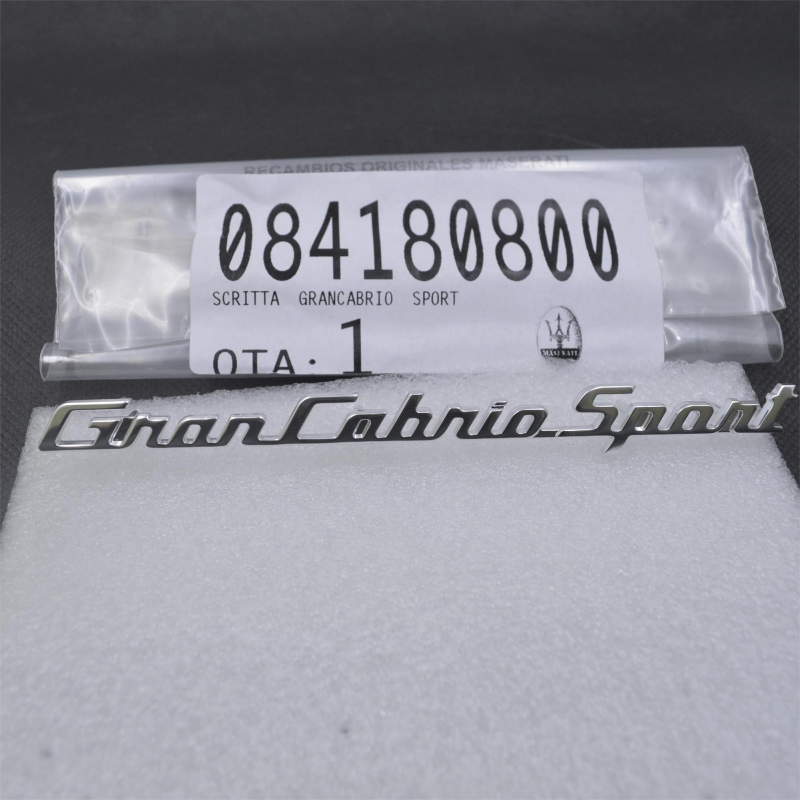 Genuine Maserati GranCabrio Sport Dashoard Emblem # 84180800 Factory