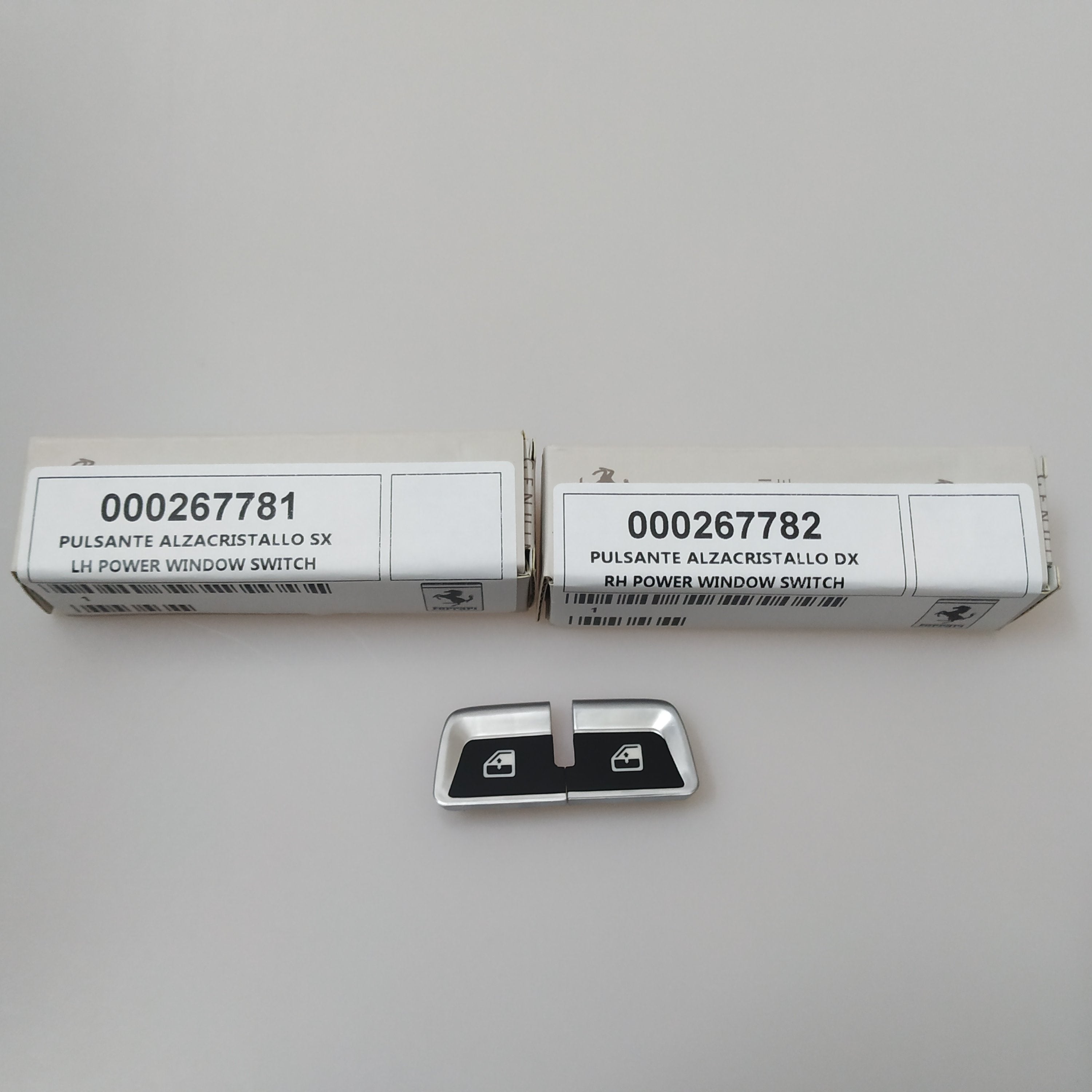 Ferrari F12 Power Window Switch Button Right+Left Kit 267782 267781 Italiaspares