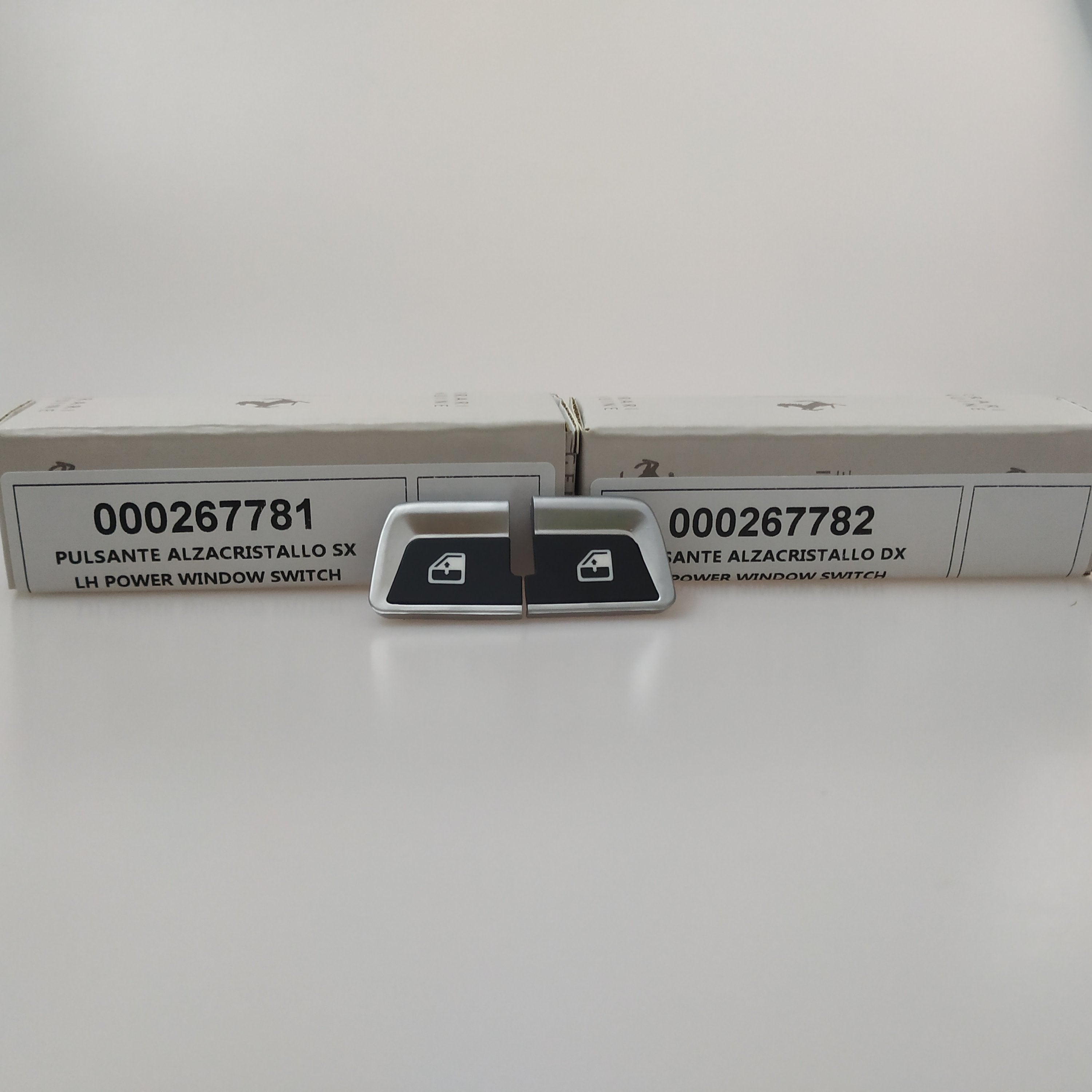 Ferrari F12 Power Window Switch Button Right+Left Kit 267782 267781 Italiaspares