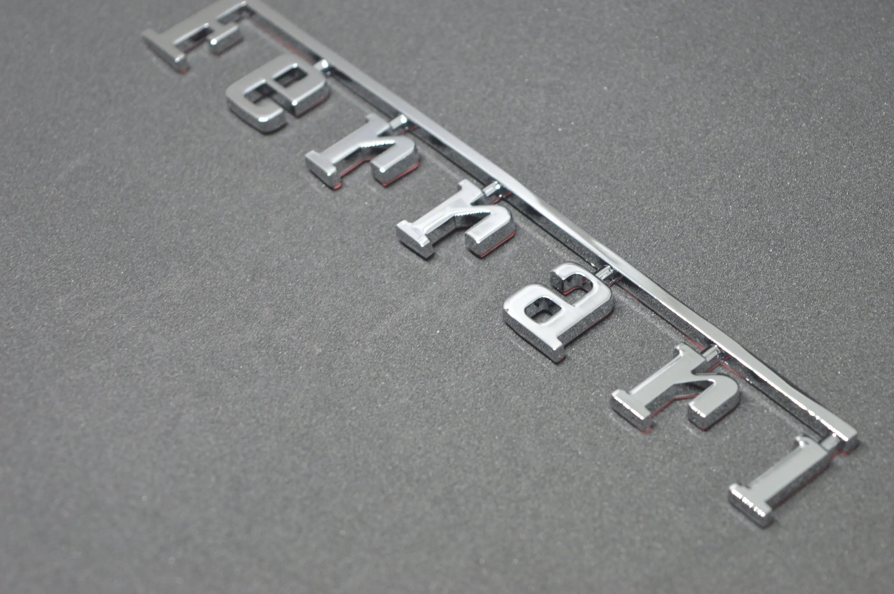 Ferrari Rear Badge Emblem Chrome Silver (Fits Many 20cm*2.78cm ) Italiaspares