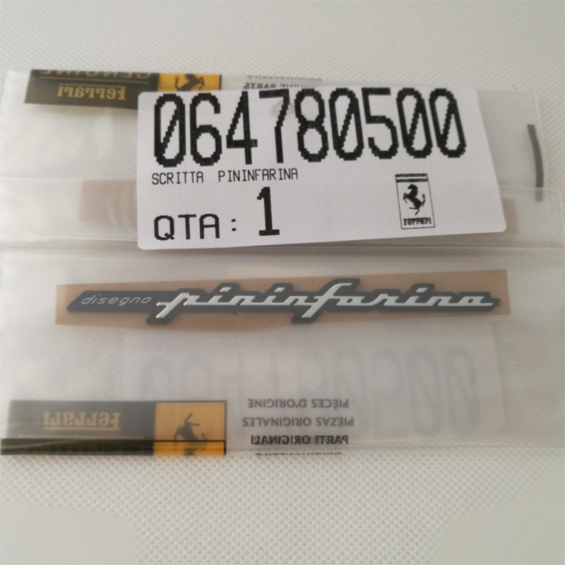 Genuine Ferrari 456 360 430 575 Pininfarina Badge Script Emblem 64780500 Factory