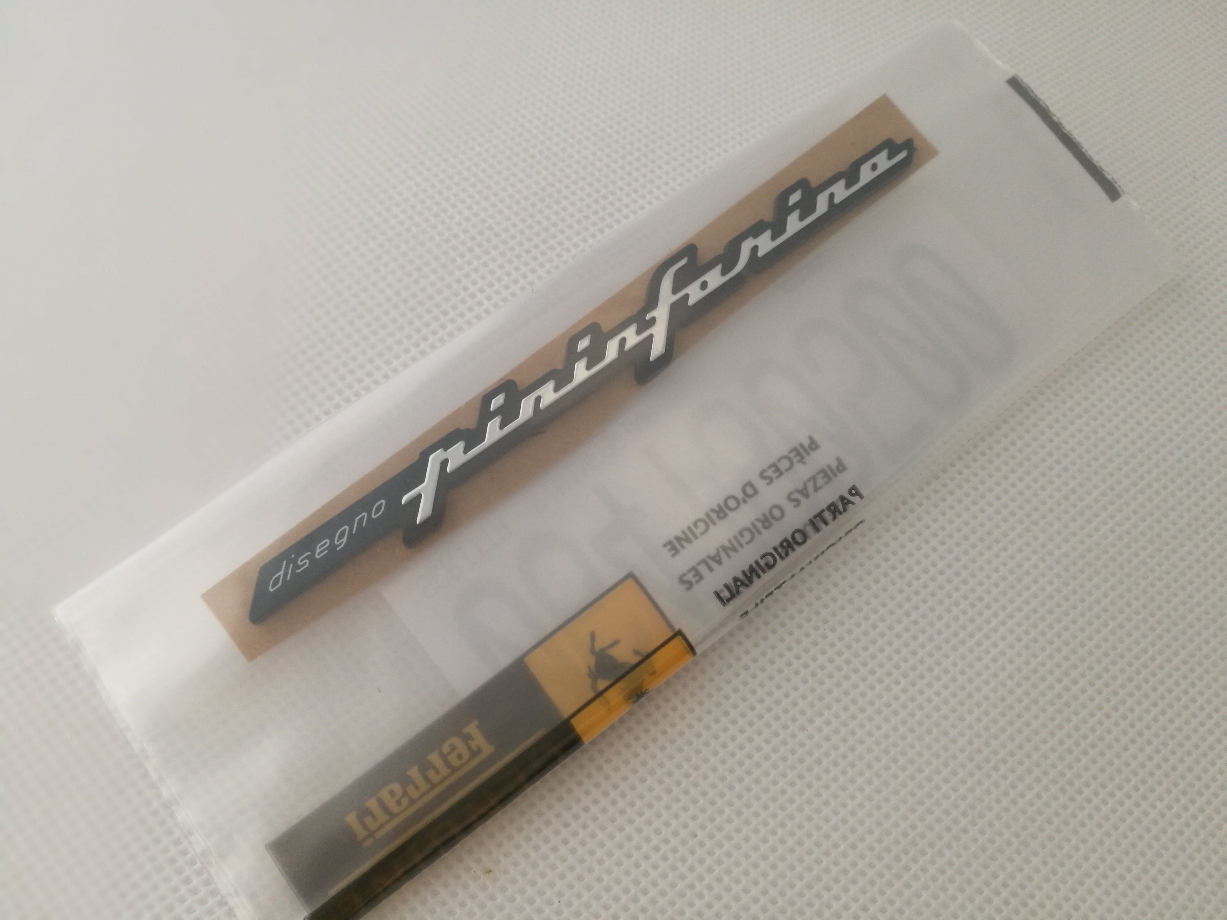 Genuine Ferrari 456 360 430 575 Pininfarina Badge Script Emblem 64780500 Factory