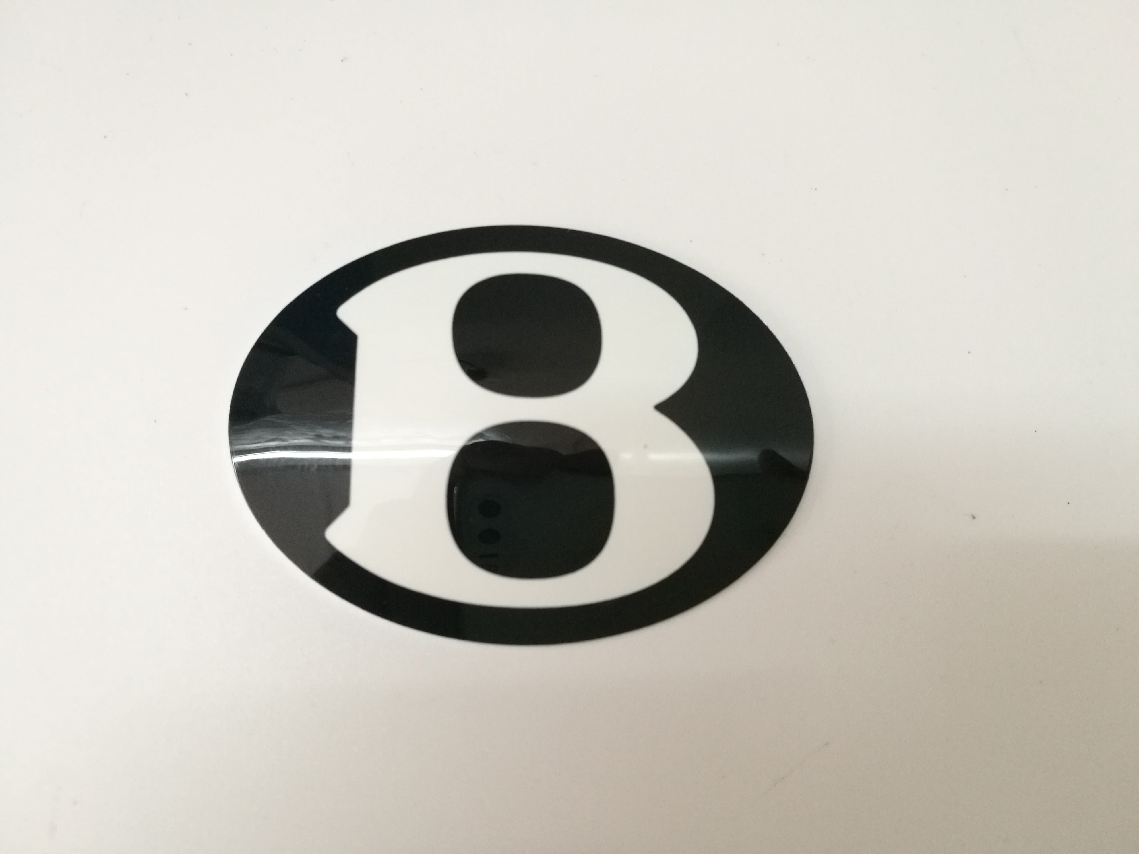 Genuine Bentley Continental Flying Spur Rear Hood Bonnet "B"badge 3W8853680J Factory