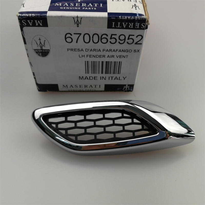 Genuine Maserati Levante Fender Air Outlet Vent Left 1 piece 670065952 Factory