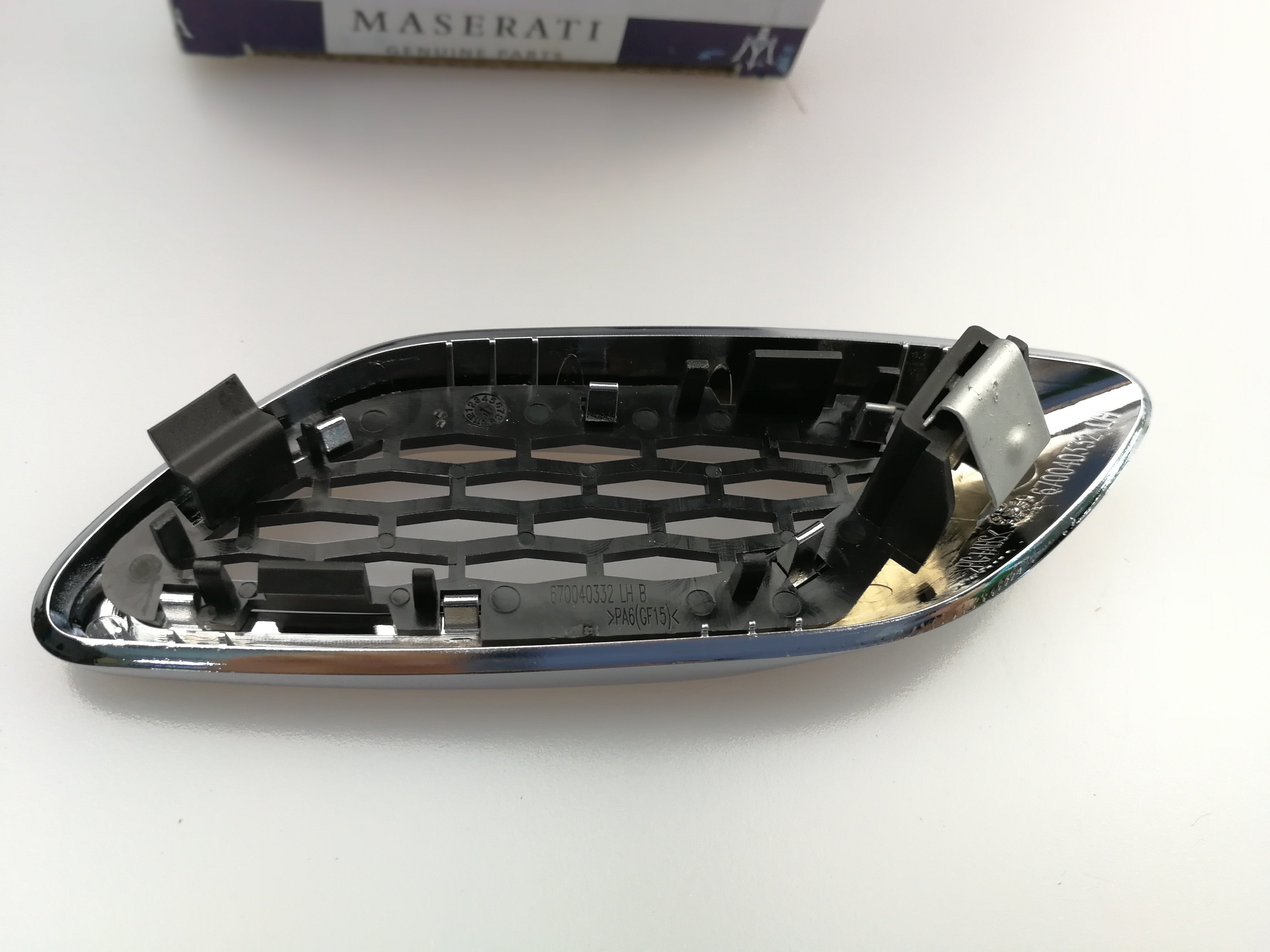 Genuine Maserati Levante Fender Air Outlet Vent Left 1 piece 670065952 Factory