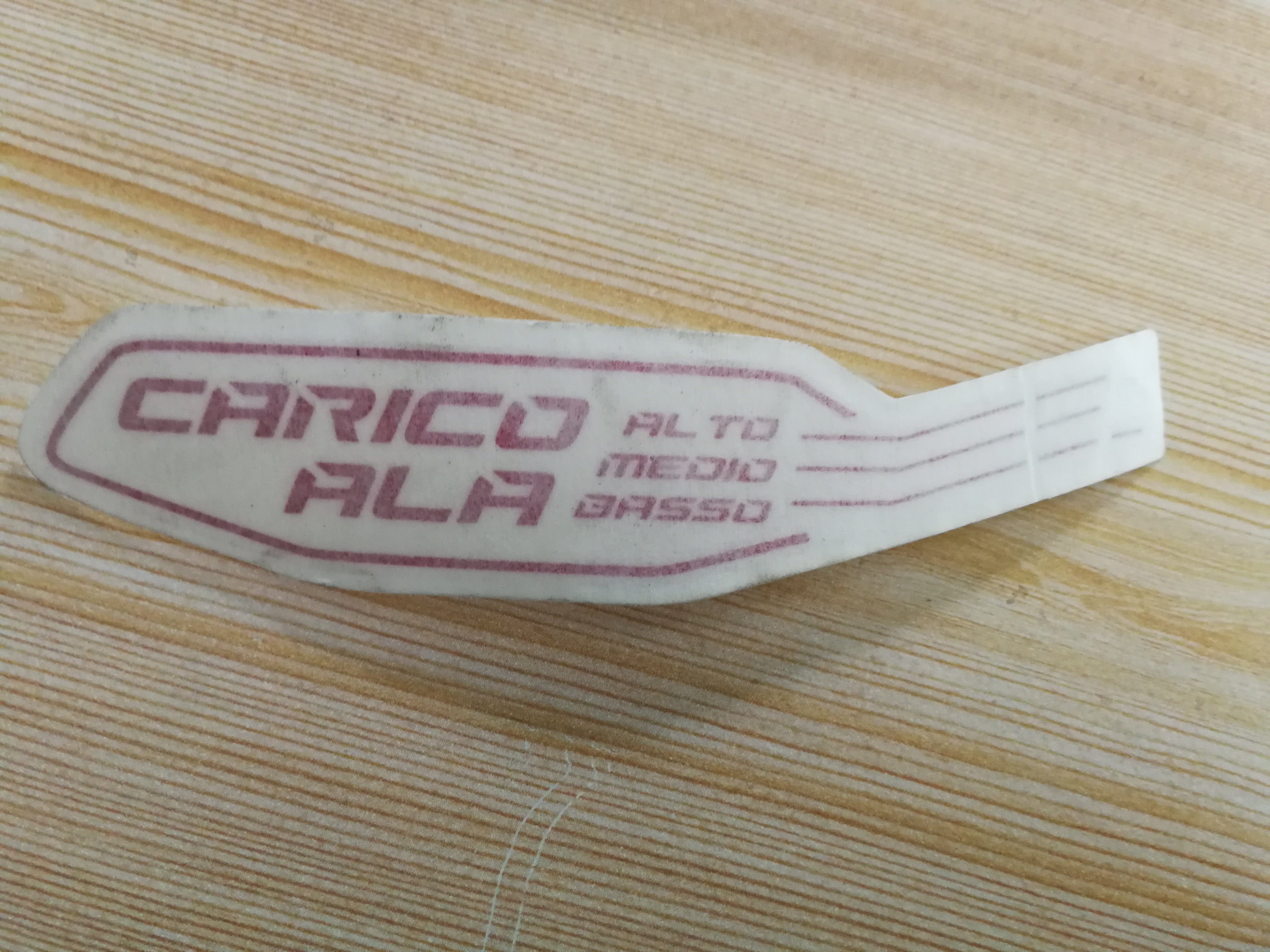 Lamborghini Aventador LP750-4 Upper Spoiler Stricker Left Badge Factory