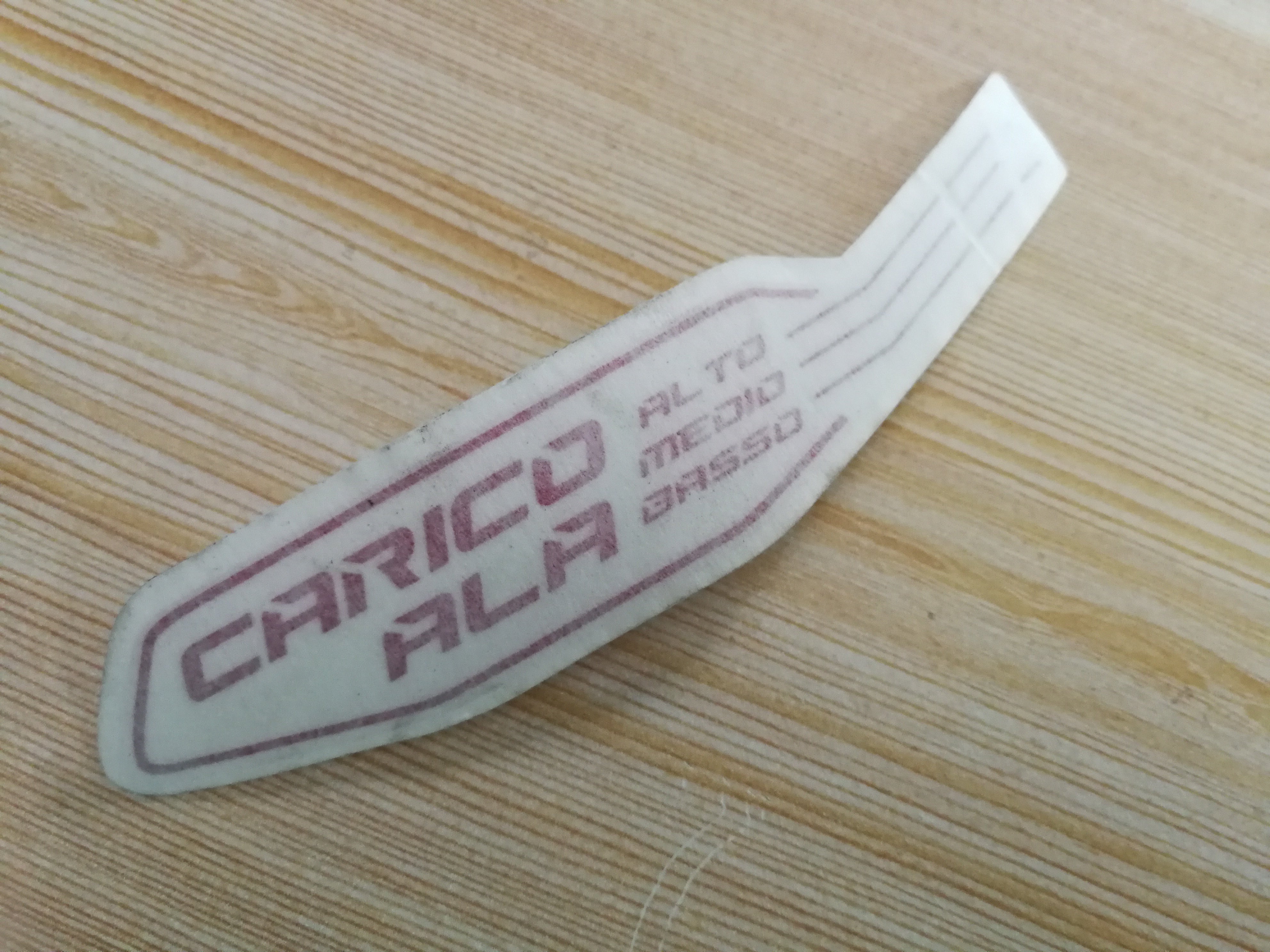 Lamborghini Aventador LP750-4 Upper Spoiler Stricker Left Badge Factory