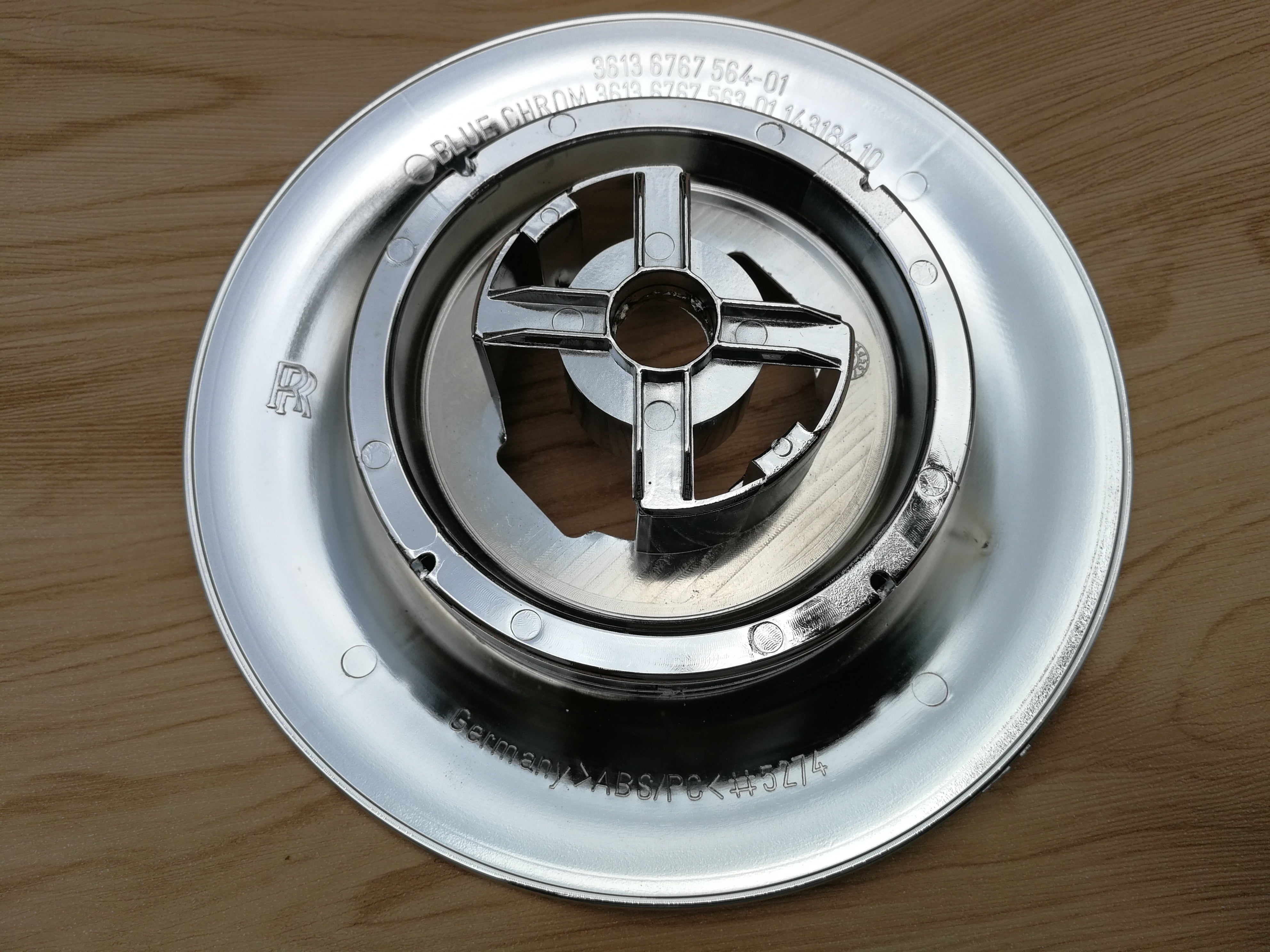 Rolls Royce Phantom Centre Hub Cover Chrome 36136767563 Italiaspares