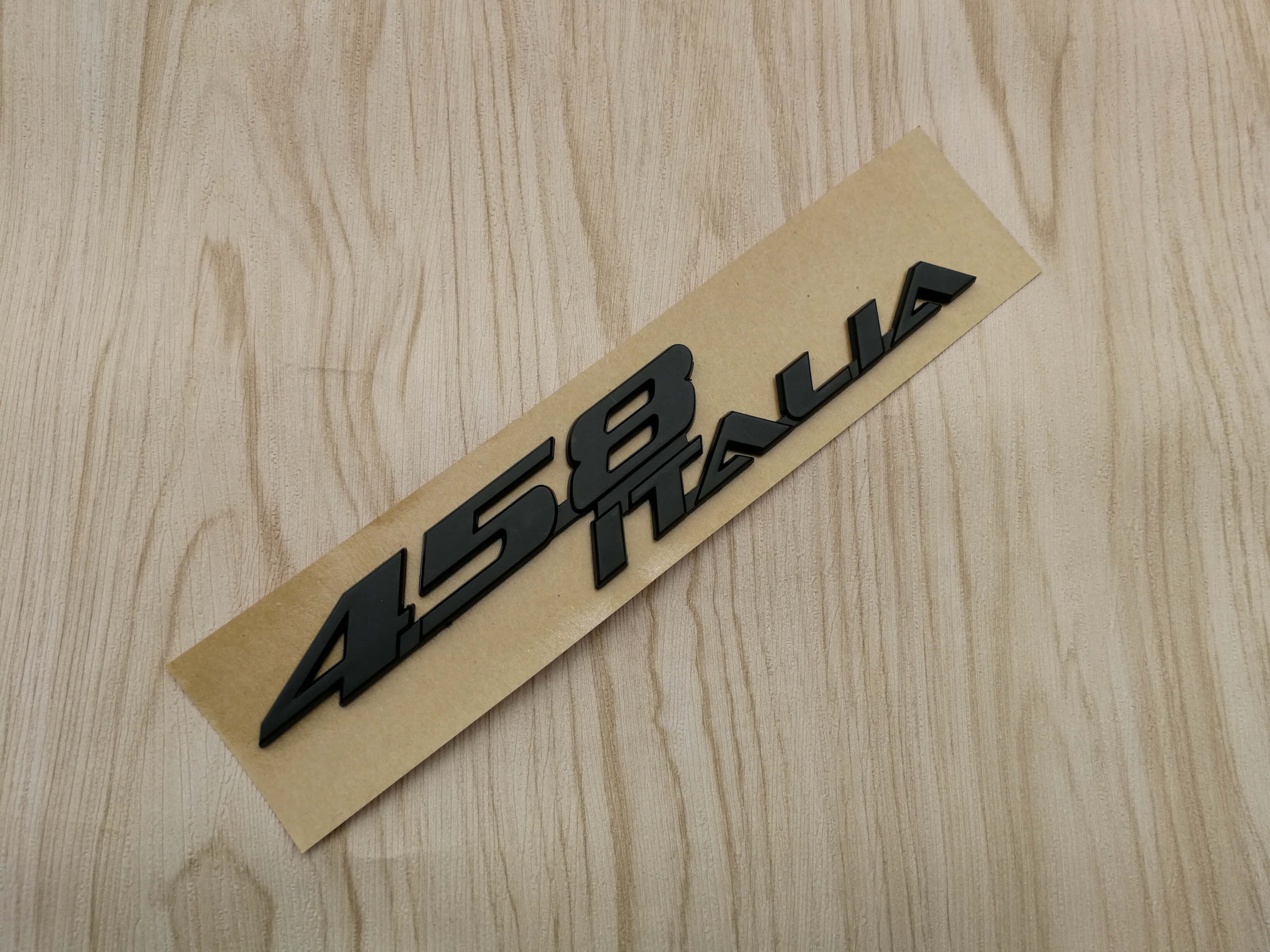 Ferrari 458 Italia Rear Script Emblem Badge Matt black 1 Piece Italiaspares