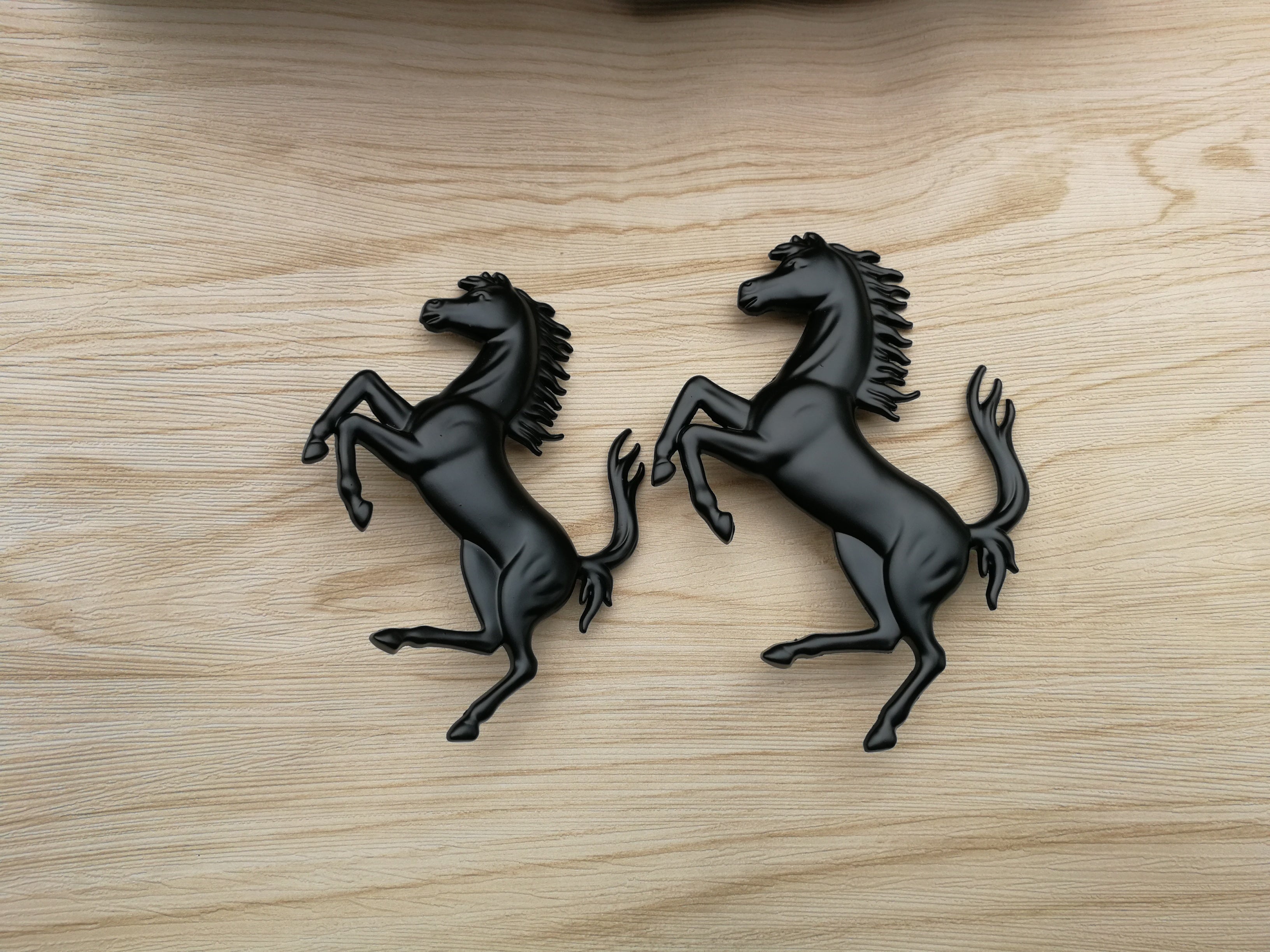 Ferrari California Front&Rear Bumper Horse Badg Emblem Kit Black Italiaspares