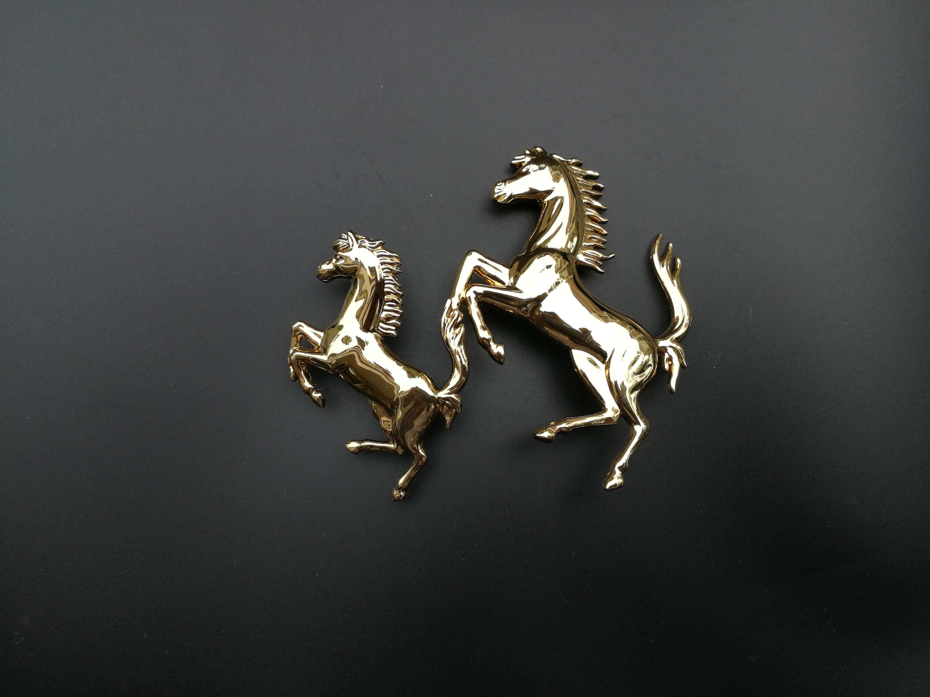 Ferrari 458 Italia&Spider Front&Rear Bumper Gold Horse Badge Emblem Kit Italiaspares