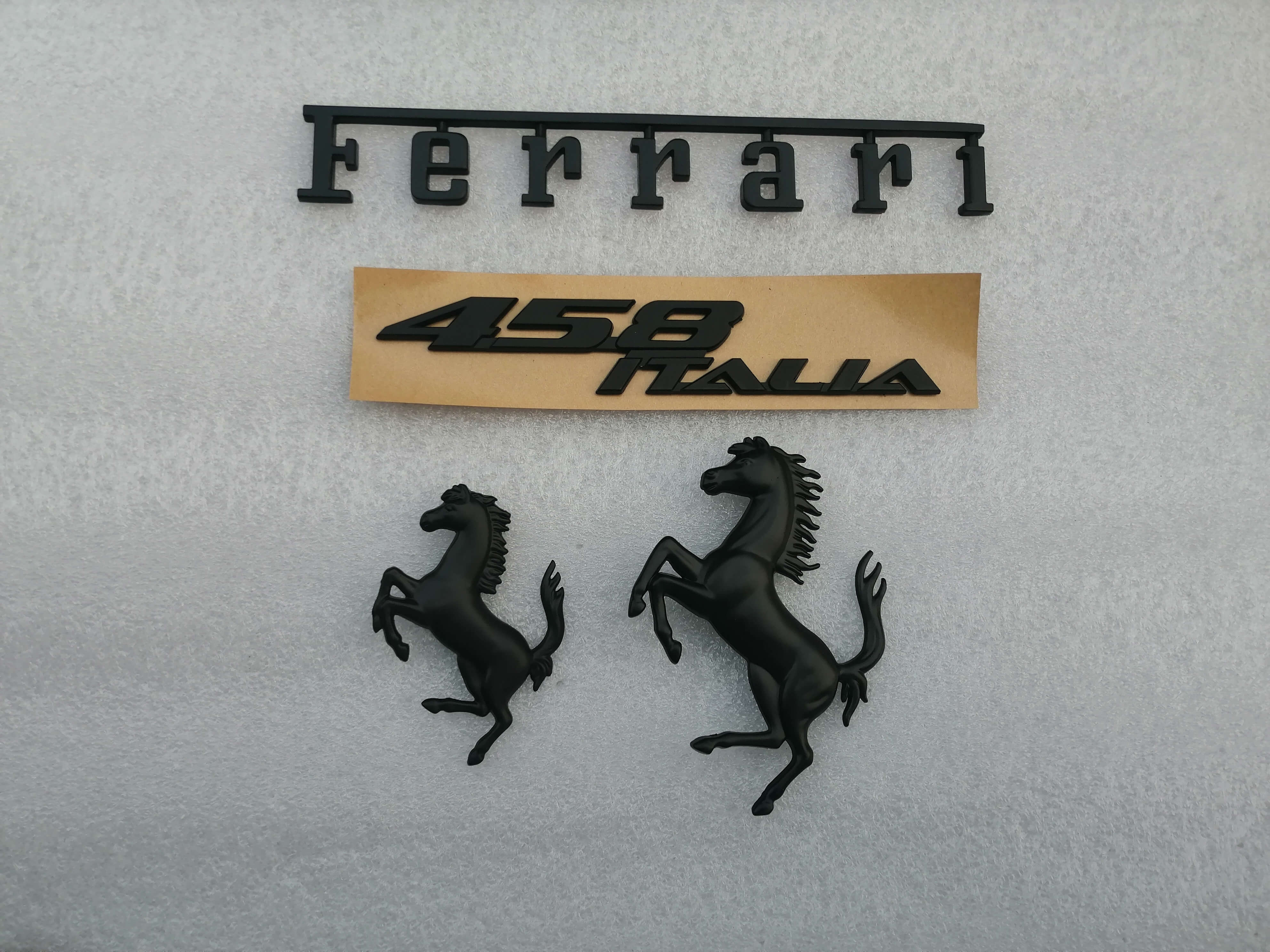 Ferrari 458 Italia Front & Rear Bumper Horse Badge Emblem Italiaspares