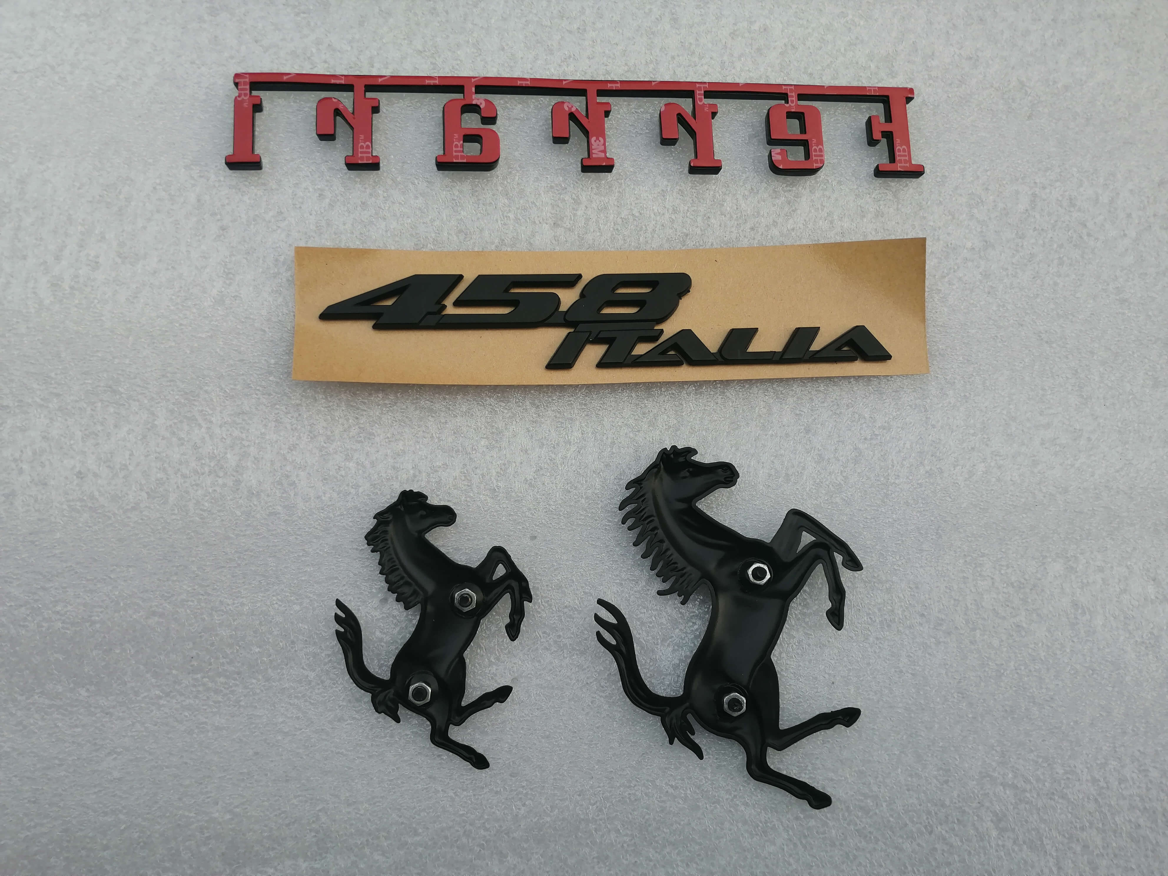 Ferrari 458 Italia Front & Rear Bumper Horse Badge Emblem Italiaspares