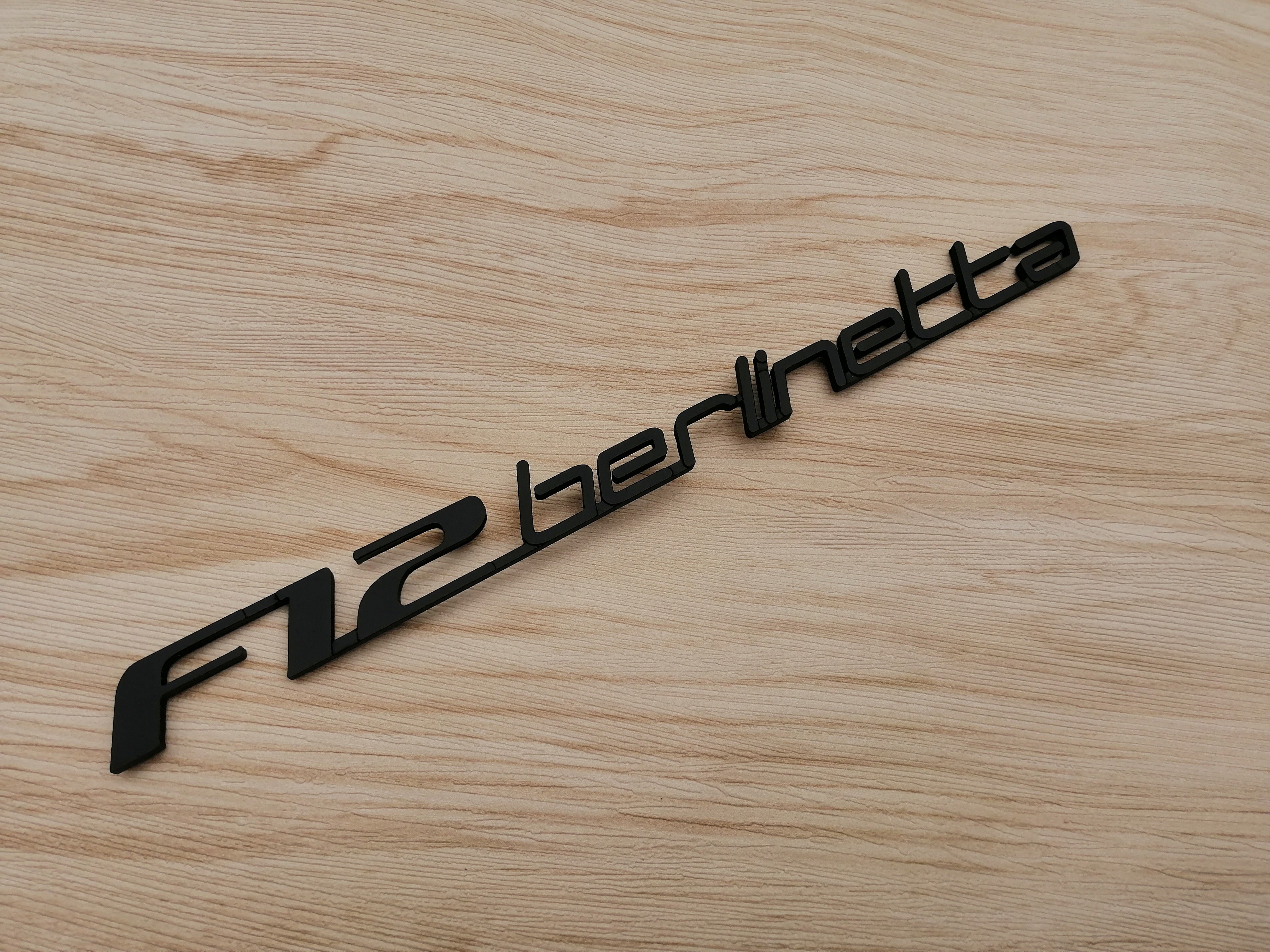 Ferrari F12 Kit Front & Rear Horse emblem Script Badge Emblem Matte Italiaspares