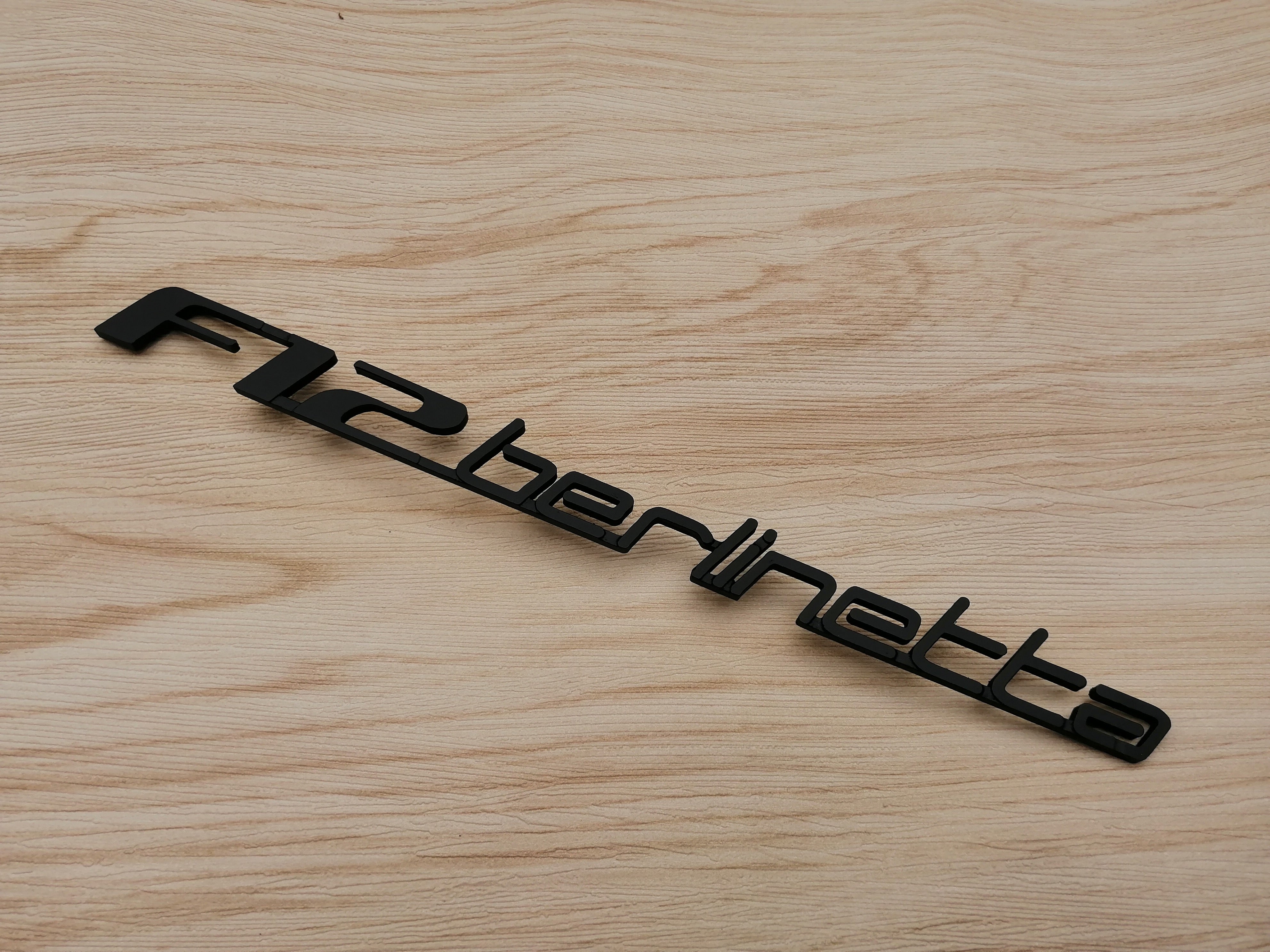 Ferrari F12 Kit Front & Rear Horse emblem Script Badge Emblem Matte Italiaspares