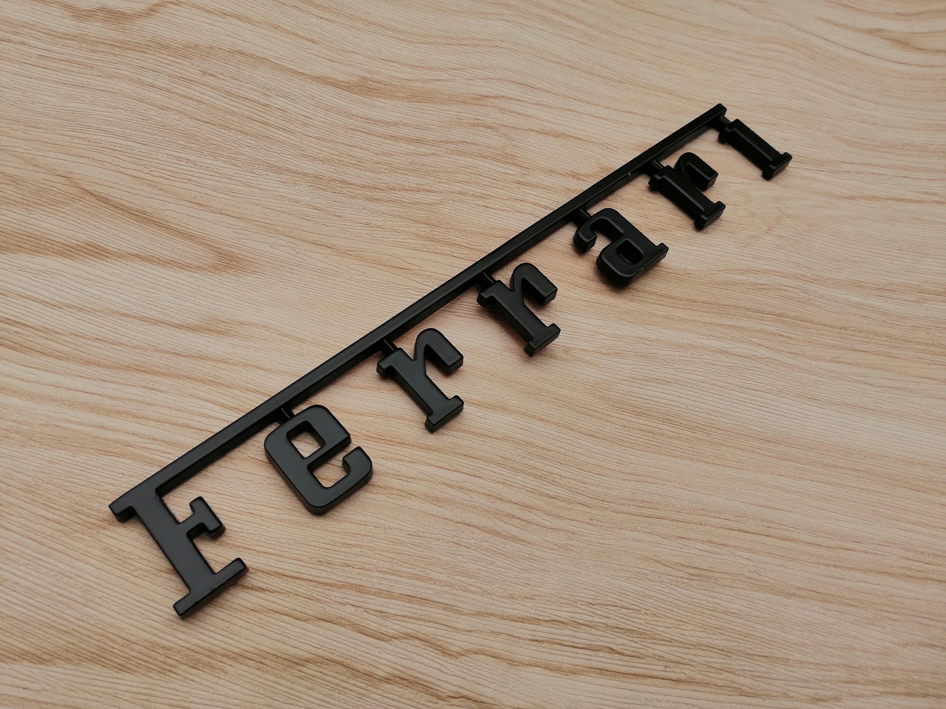 Ferrari F12 Kit Front & Rear Horse emblem Script Badge Emblem Matte Italiaspares