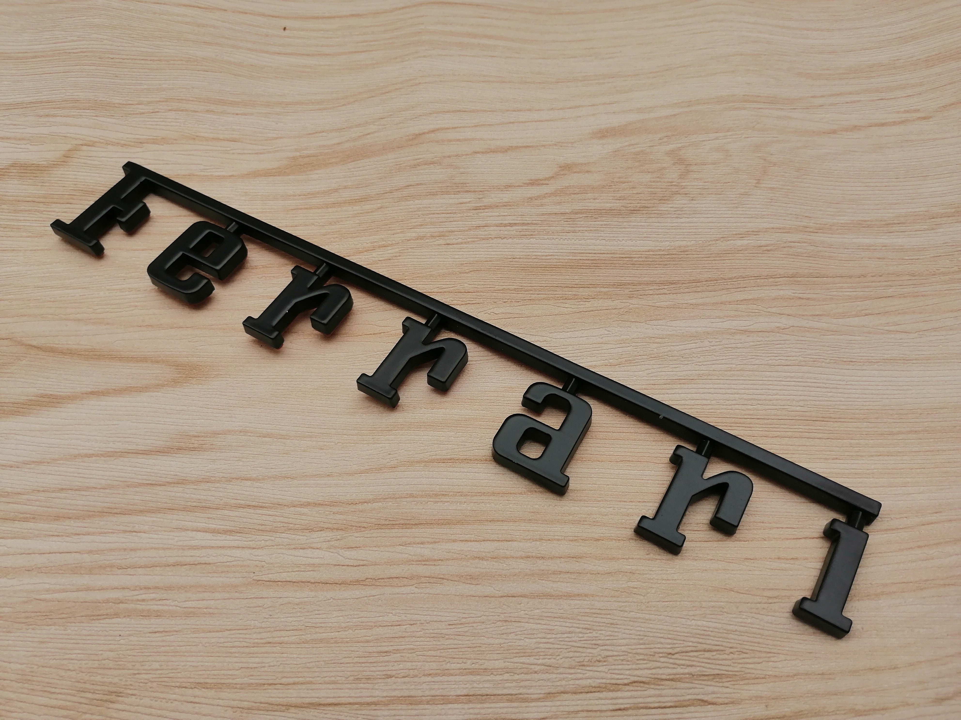 Ferrari F12 Kit Front & Rear Horse emblem Script Badge Emblem Matte Italiaspares