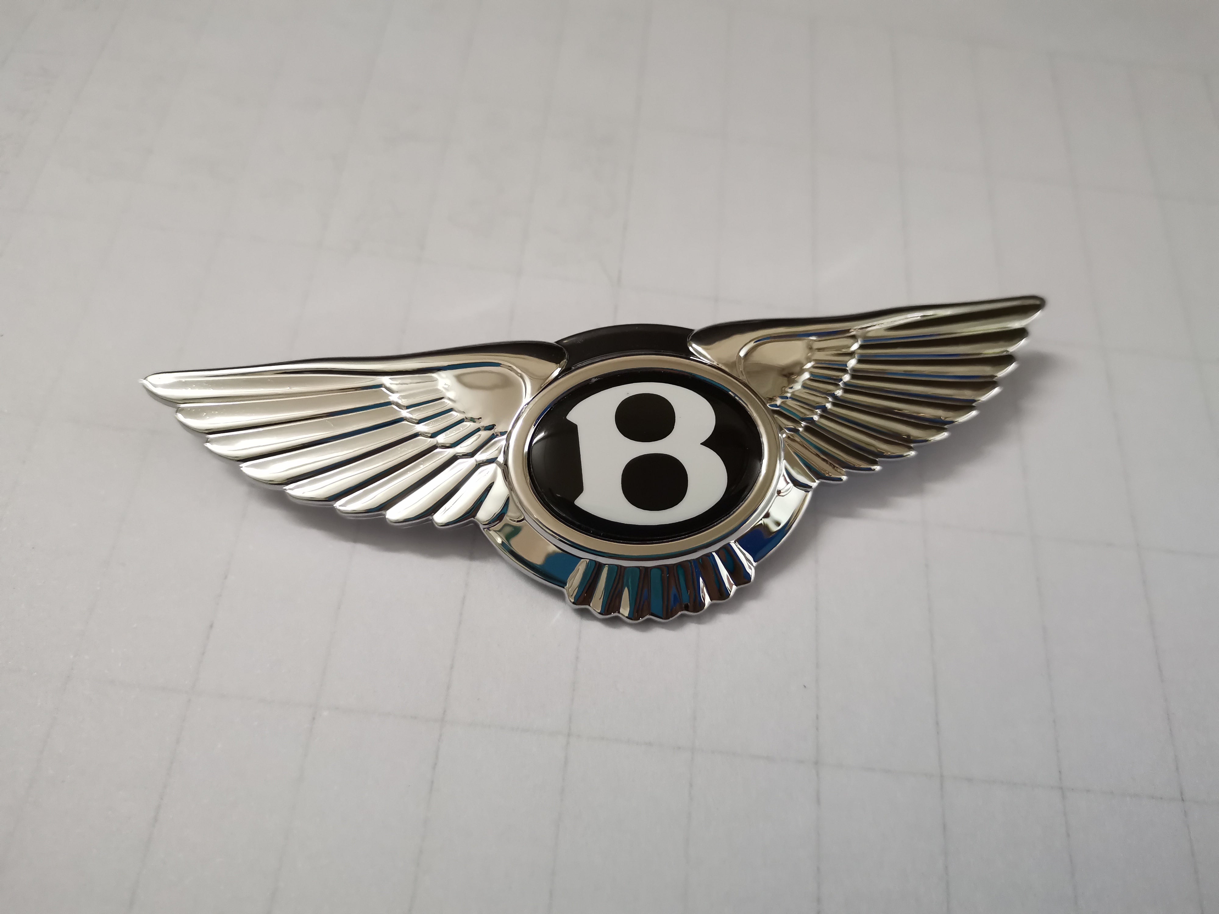 Bentley Emblem Badge Steering Wheel Airbag 91.1mmx29.4mm Italiaspares