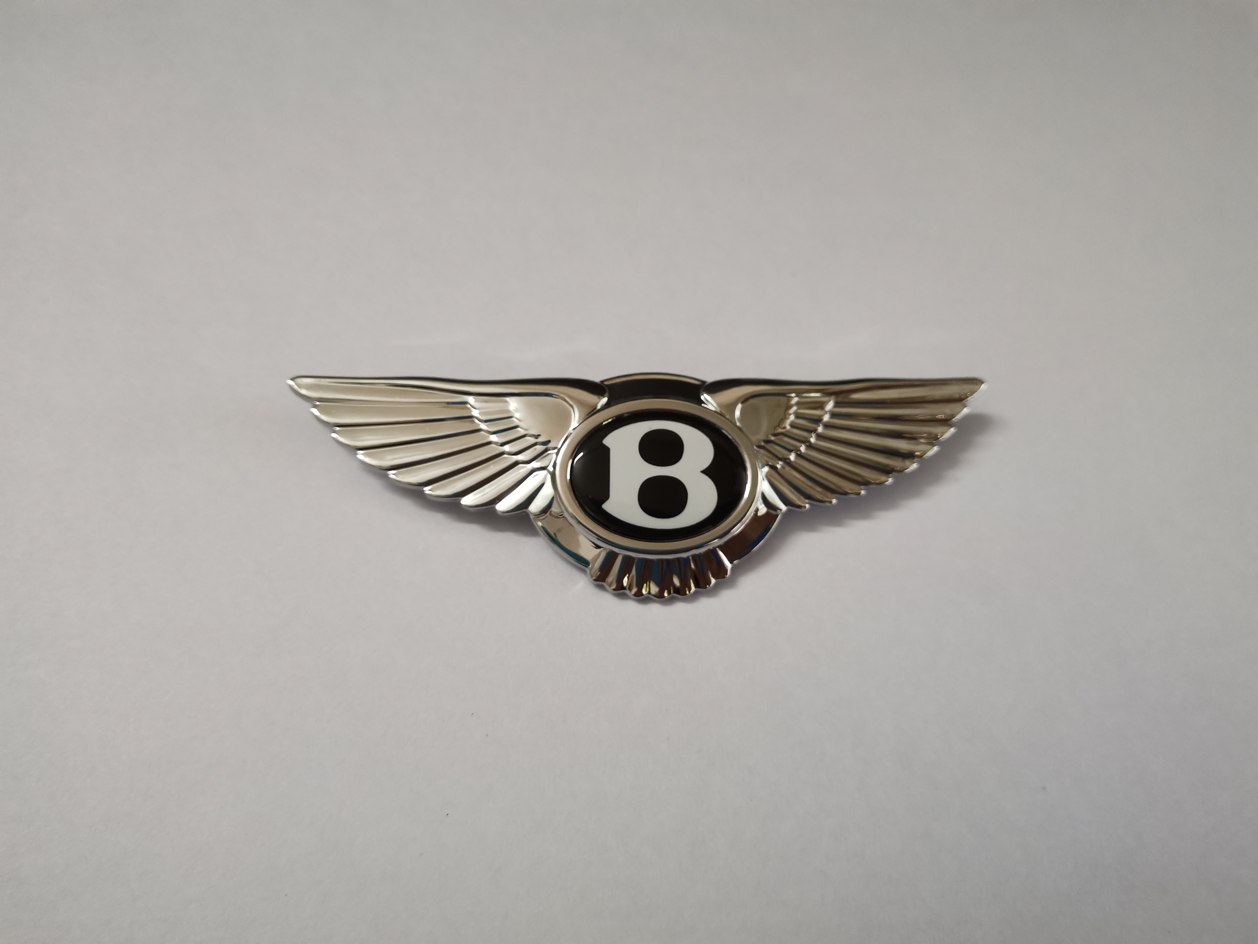 Bentley Emblem Badge Steering Wheel Airbag 91.1mmx29.4mm Italiaspares