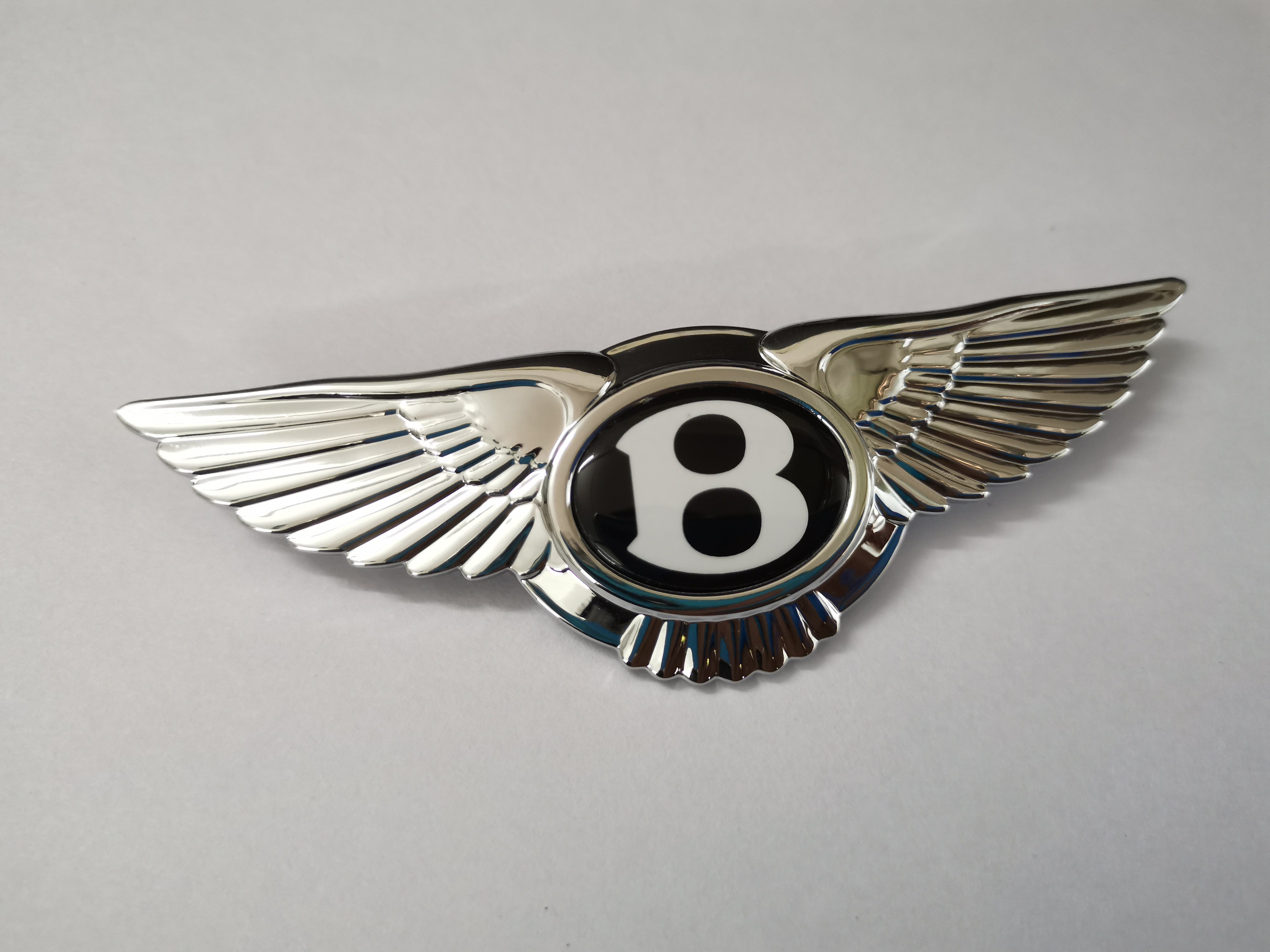 Bentley Emblem Badge Steering Wheel Airbag 91.1mmx29.4mm Italiaspares