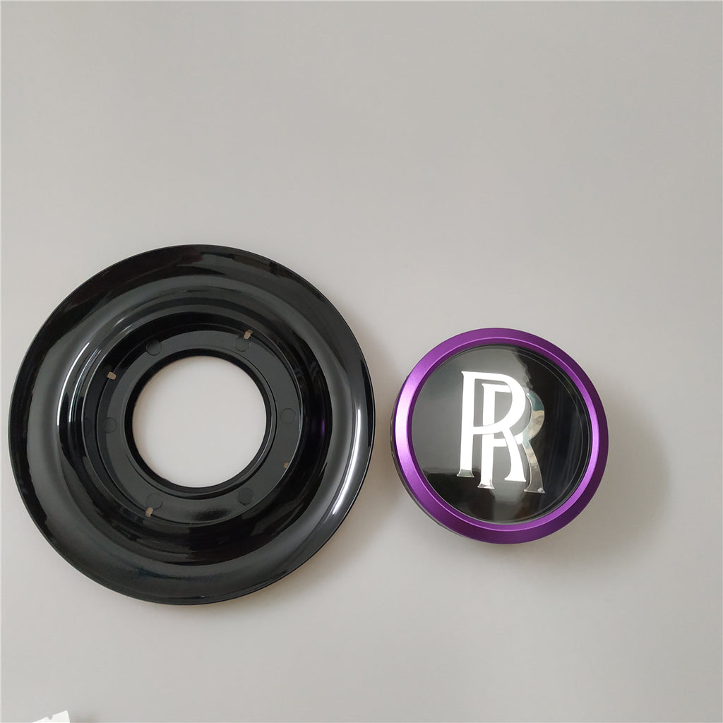Rolls Royce Center Cap Bezel Black Ghost Dawn Wraith Purple Wheel Modify Kit Italiaspares