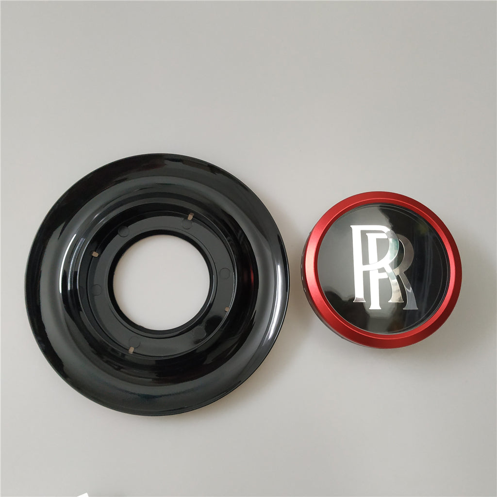 Rolls Royce Center Cap Bezel Black Ghost Dawn Wraith Red Wheel Modify Kit Italiaspares